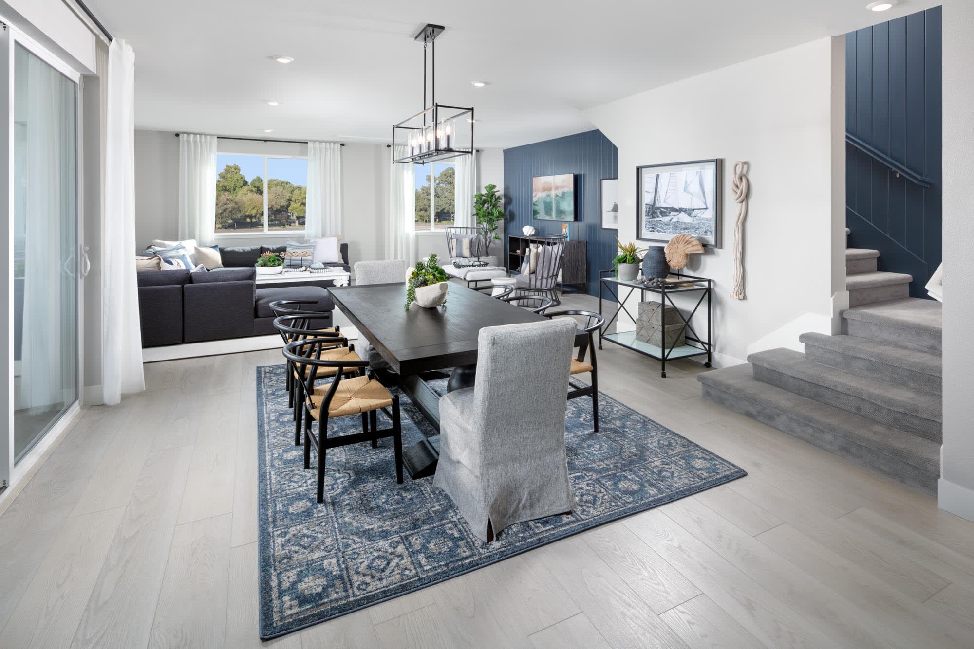 Dining and Great Room - Plan Three - Waterside at Alameda Marina - Townhomes in Alameda, CA - Landsea Homes