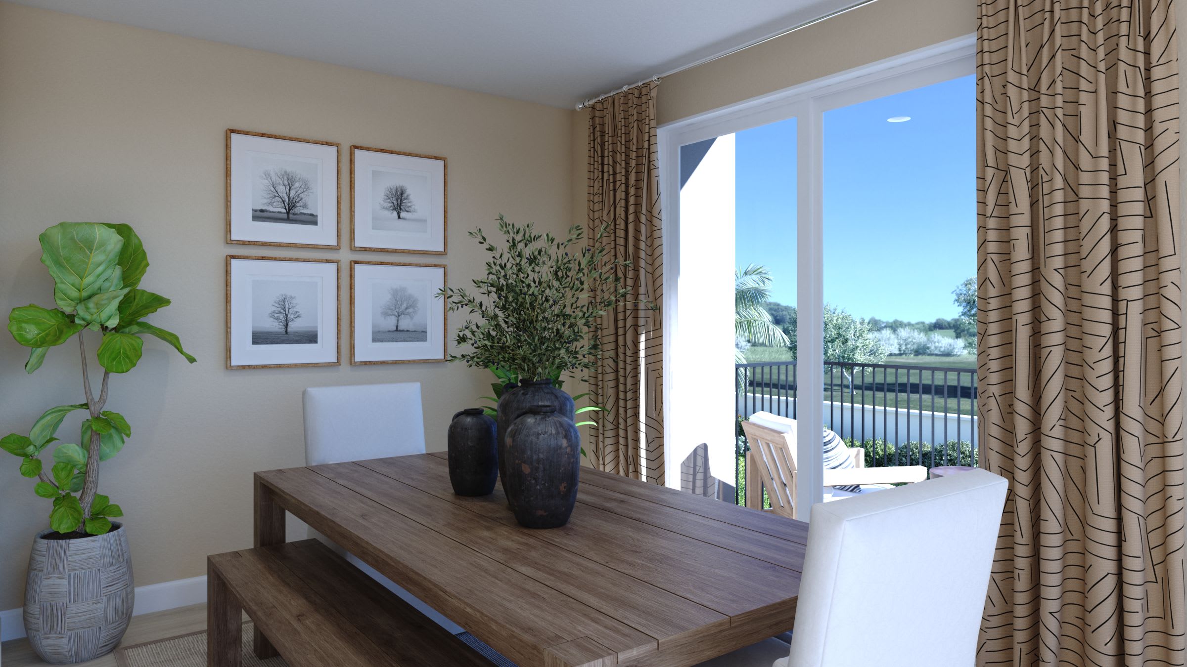 Dining Room | Plan 2 | Island View at Alameda Marina | New Homes in Alameda, CA | Landsea Homes
