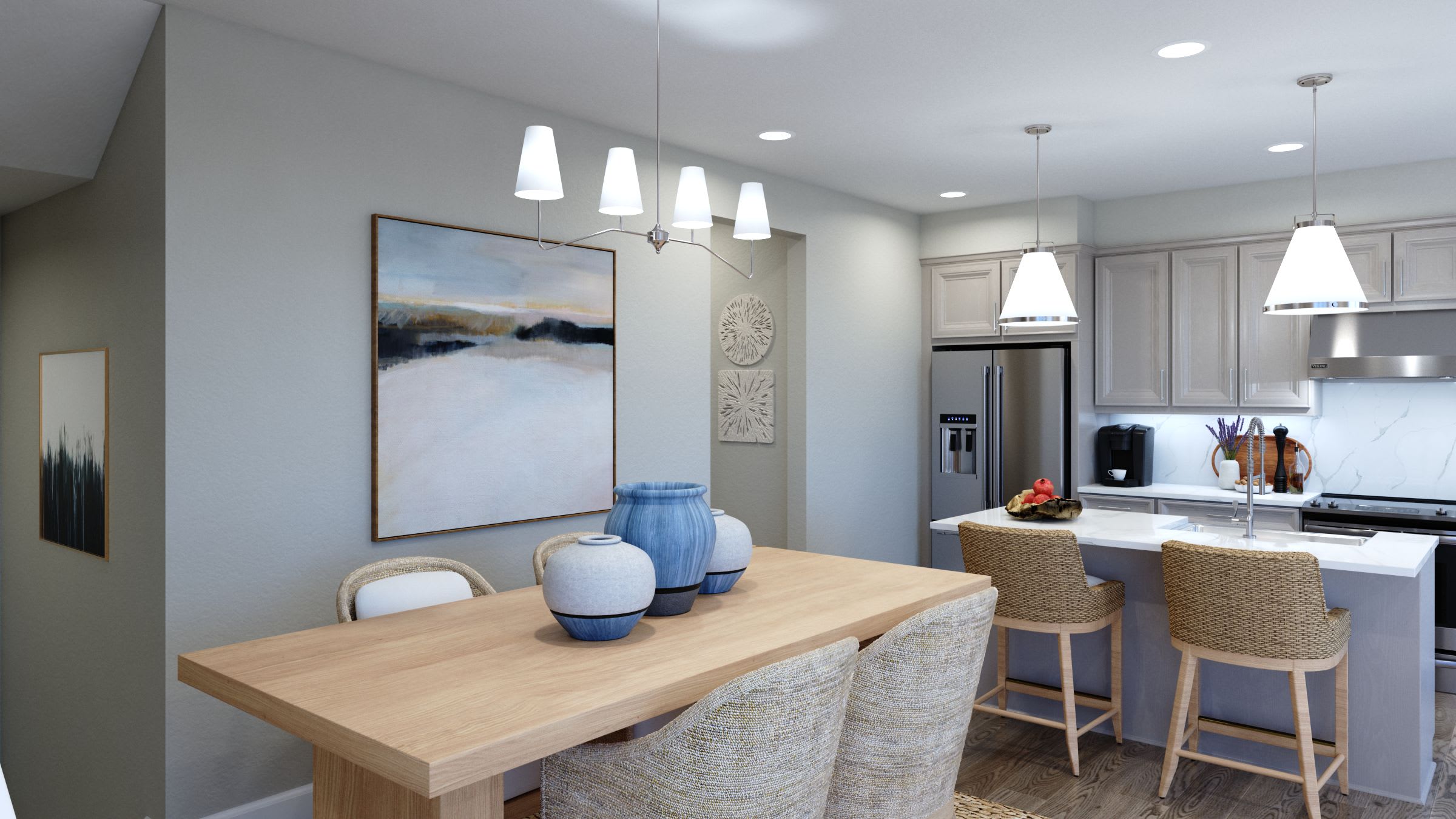 Dining Room | Plan 3 | Island View at Alameda Marina | New Homes in Alameda, CA | Landsea Homes