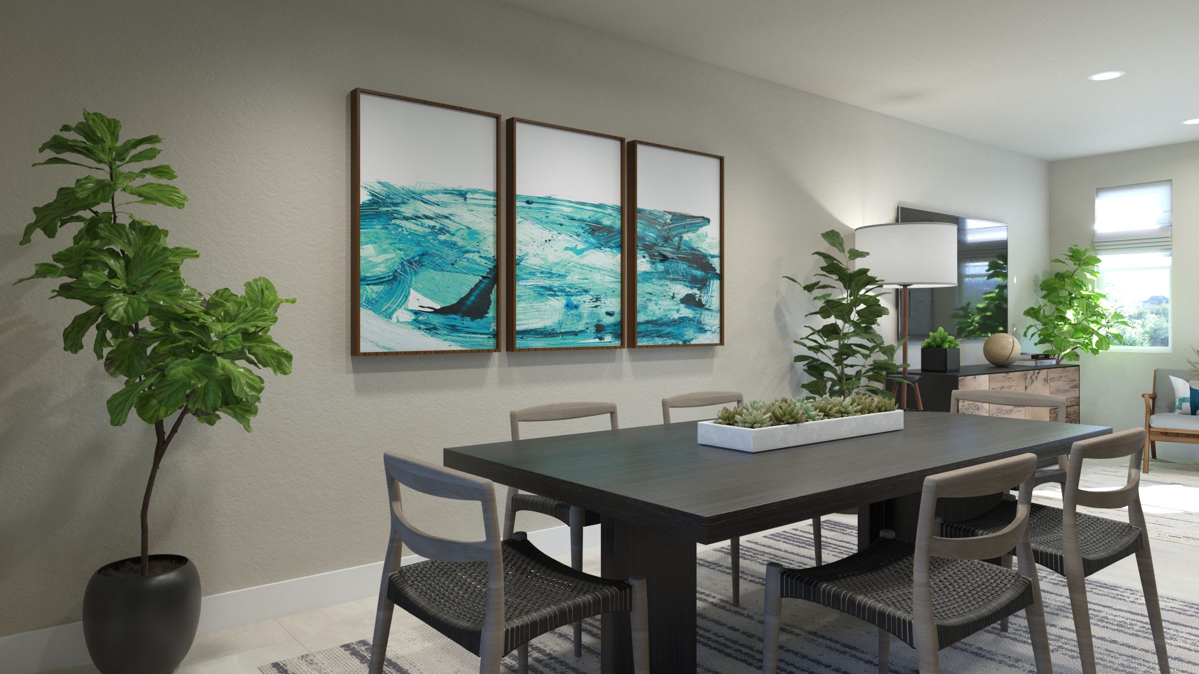 Dining Room | Plan 4 | Island View at Alameda Marina | New Homes in Alameda, CA | Landsea Homes