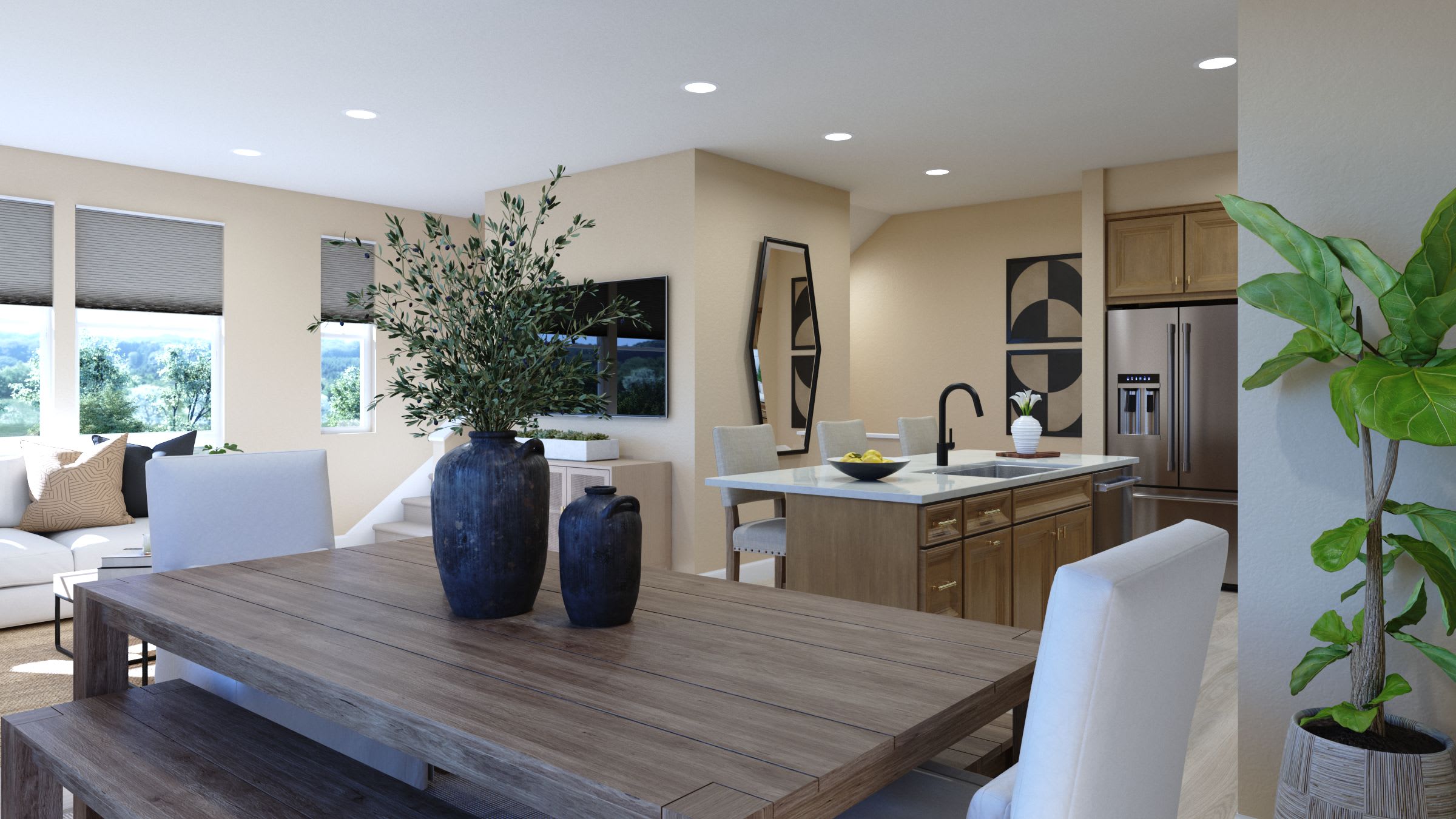 Dining Room | Plan 2 | Island View at Alameda Marina | New Homes in Alameda, CA | Landsea Homes