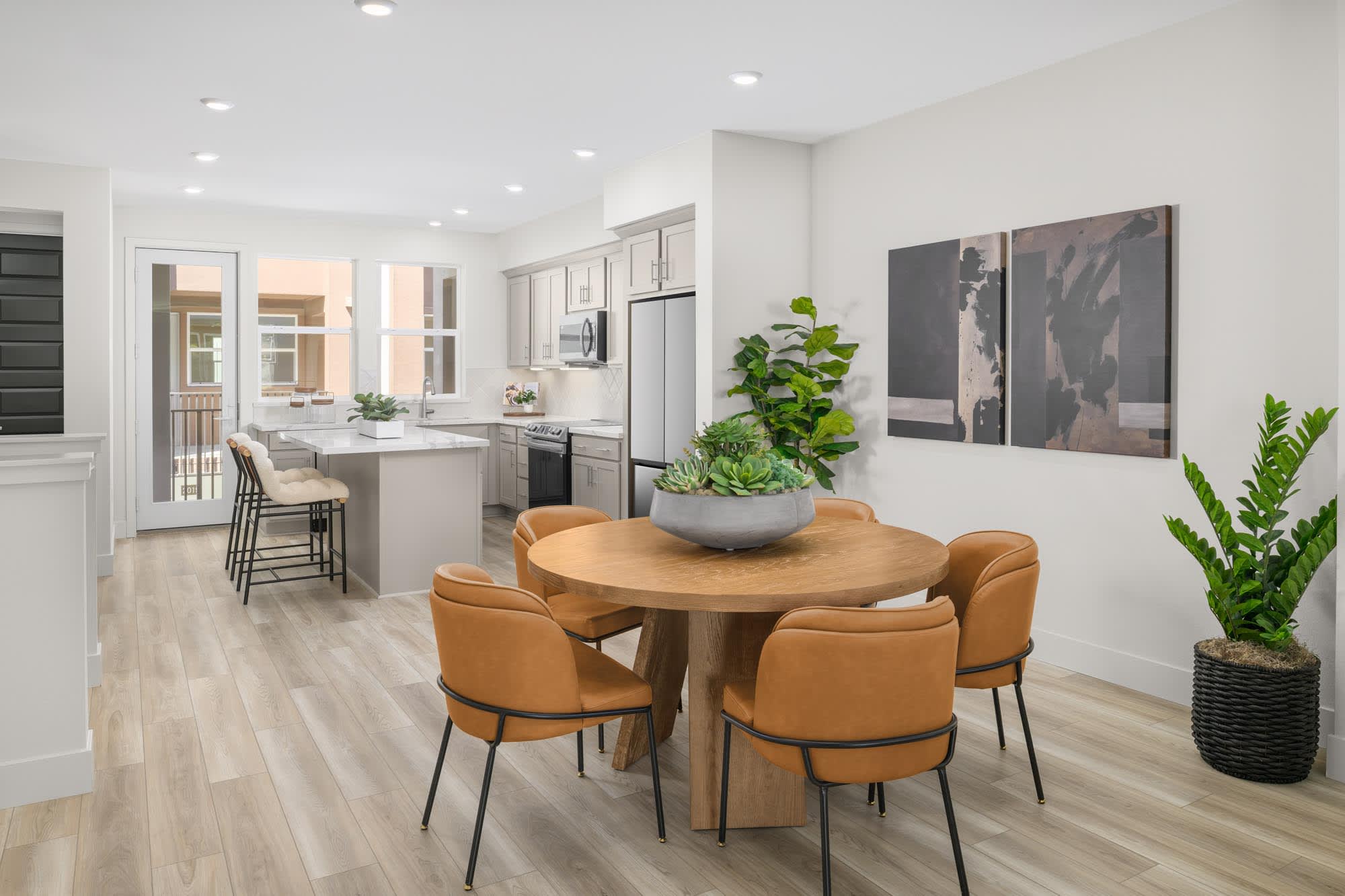 Dining Room to Kitchen | Plan 5 | Island View at Alameda Marina | New Homes in Alameda, CA | Landsea Homes