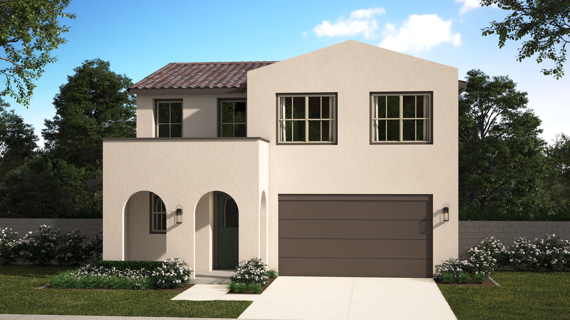 Elevation B | Plan One | Strata | Narra Hills | New Homes in North Fontana, CA | Landsea Homes