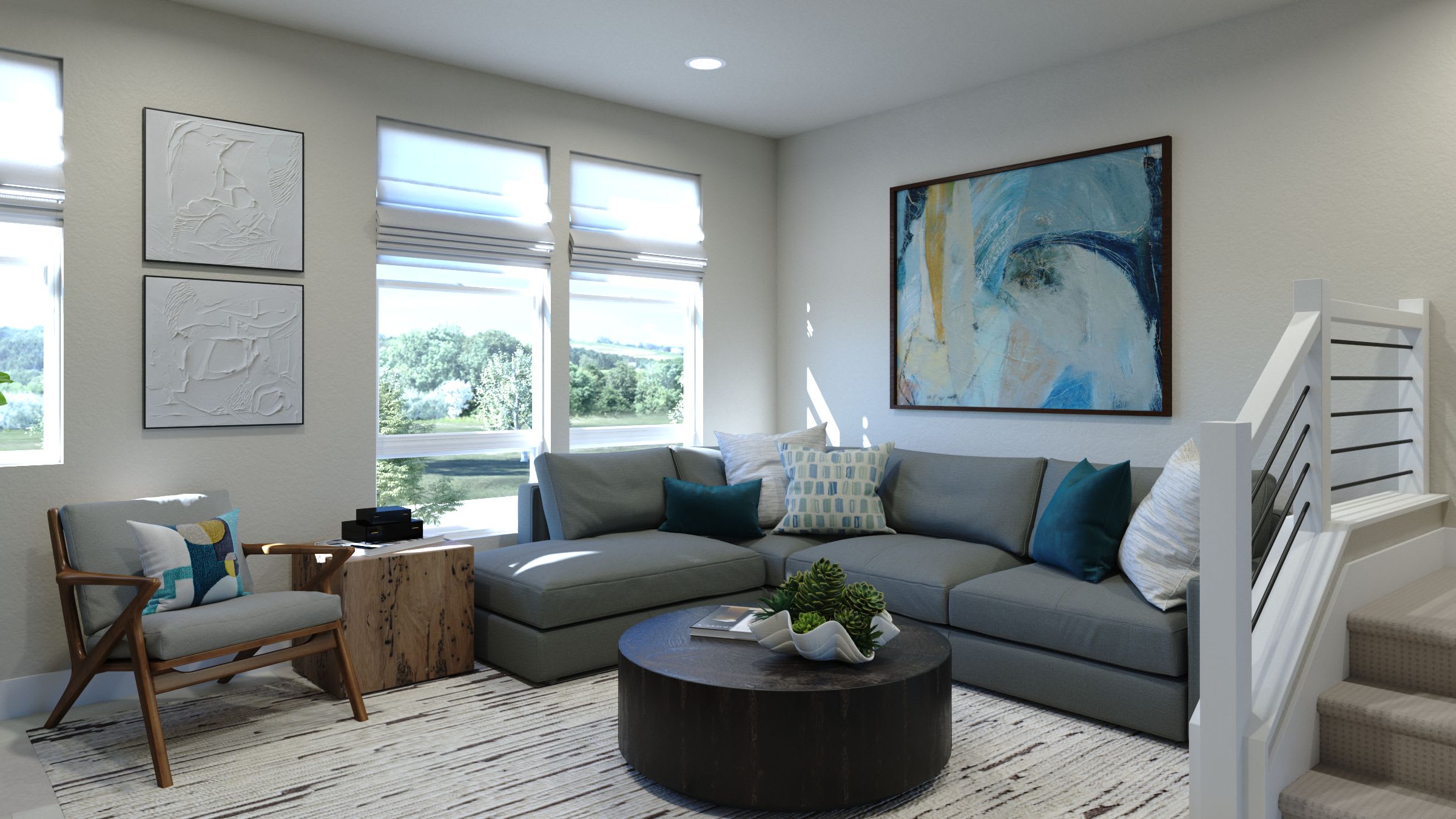 Great Room | Plan 4 | Island View at Alameda Marina | New Homes in Alameda, CA | Landsea Homes