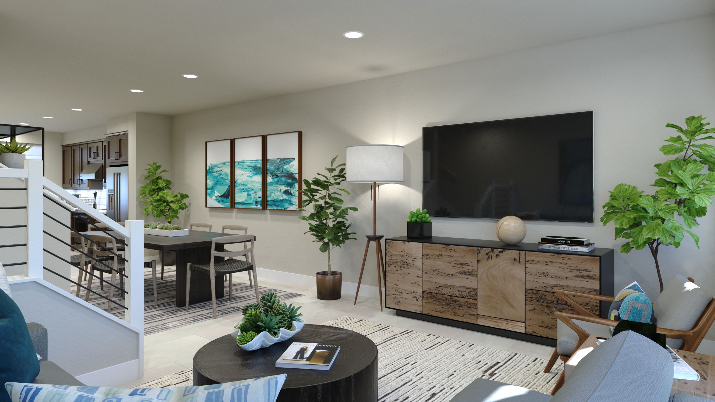 Great Room | Plan 4 | Island View at Alameda Marina | New Homes in Alameda, CA | Landsea Homes