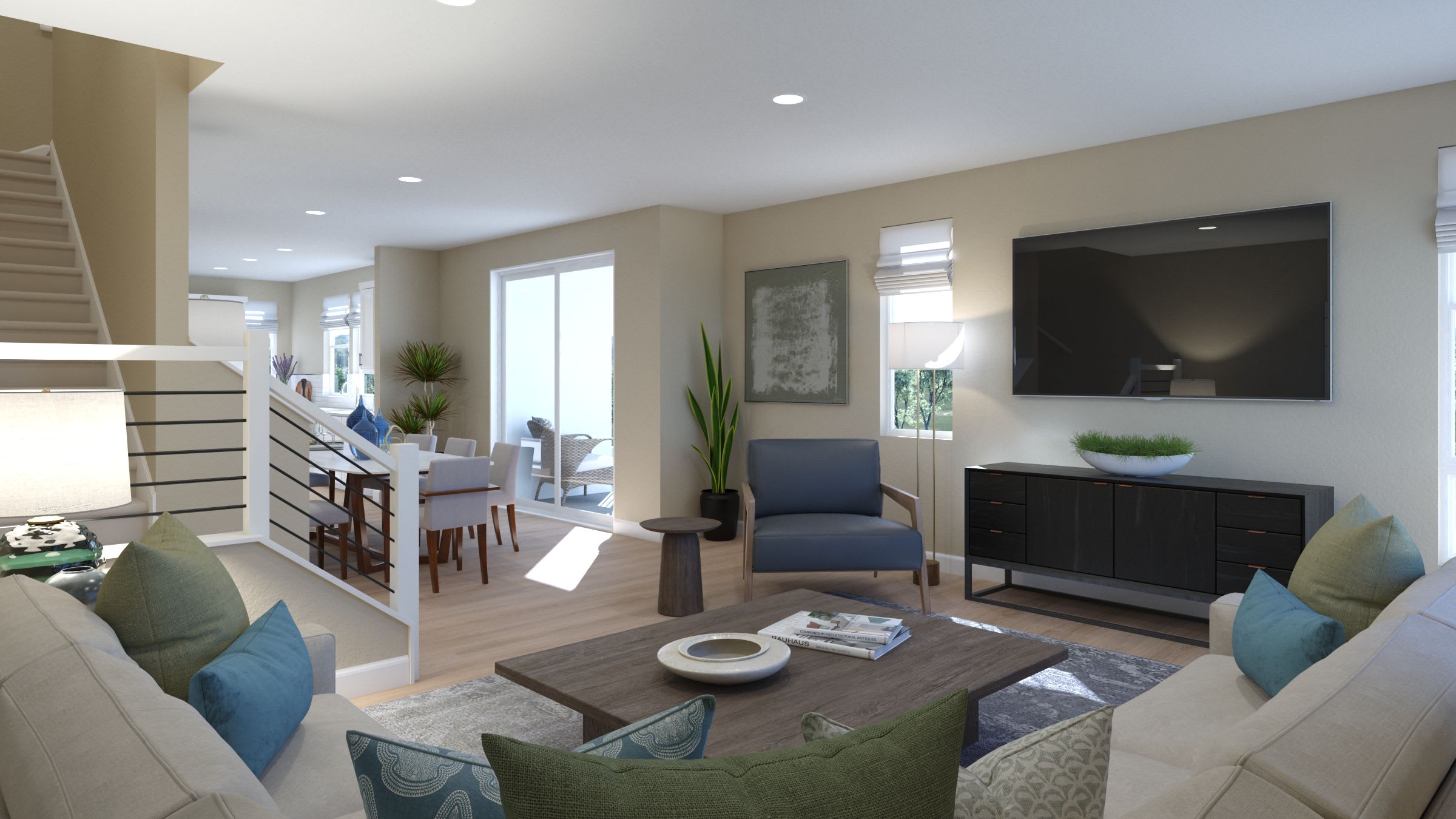 Great Room | Plan 7 | Island View at Alameda Marina | New Homes in Alameda, CA | Landsea Homes