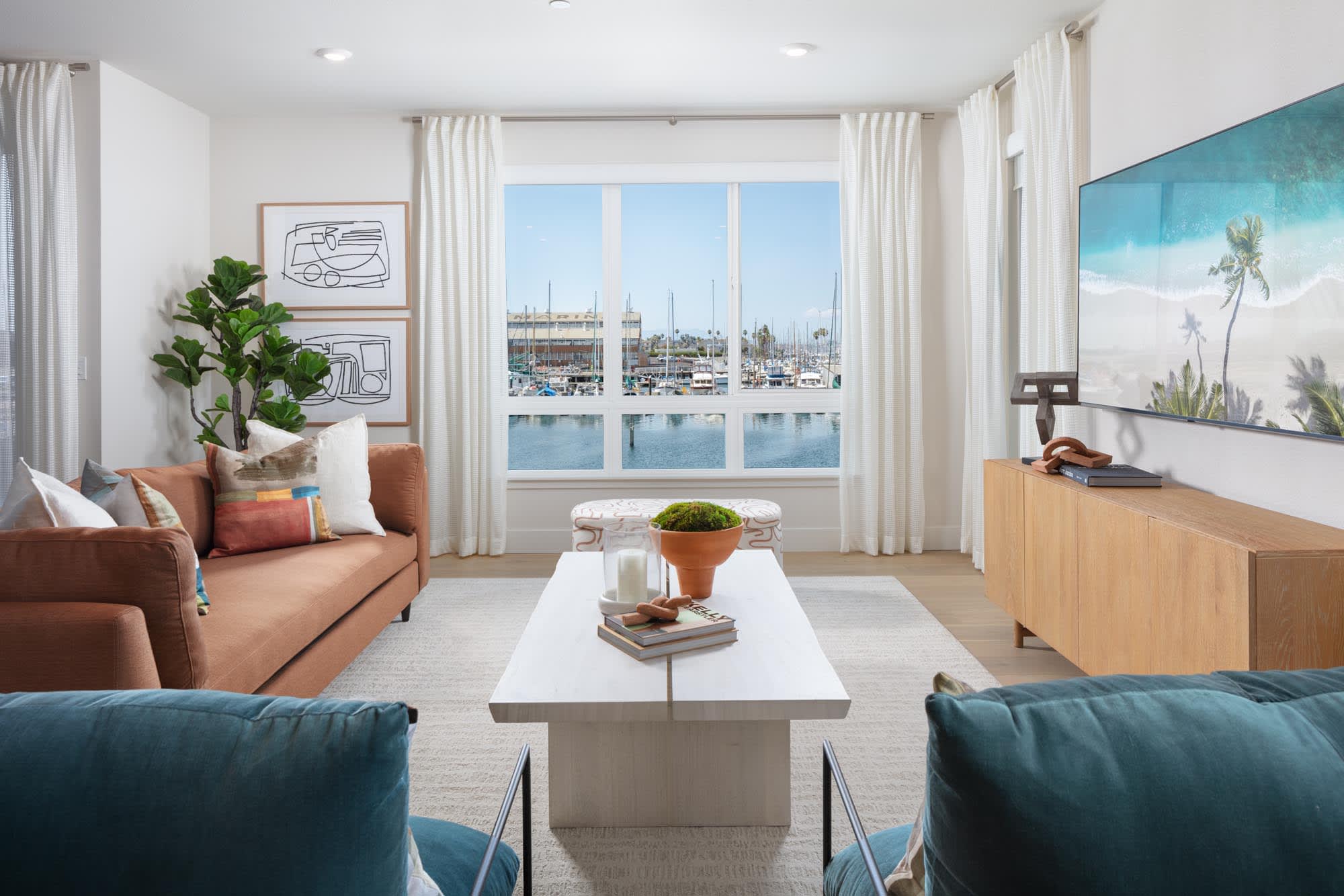 Great Room - Plan Two - Waterside at Alameda Marina - Townhomes in Alameda, CA - Landsea Homes