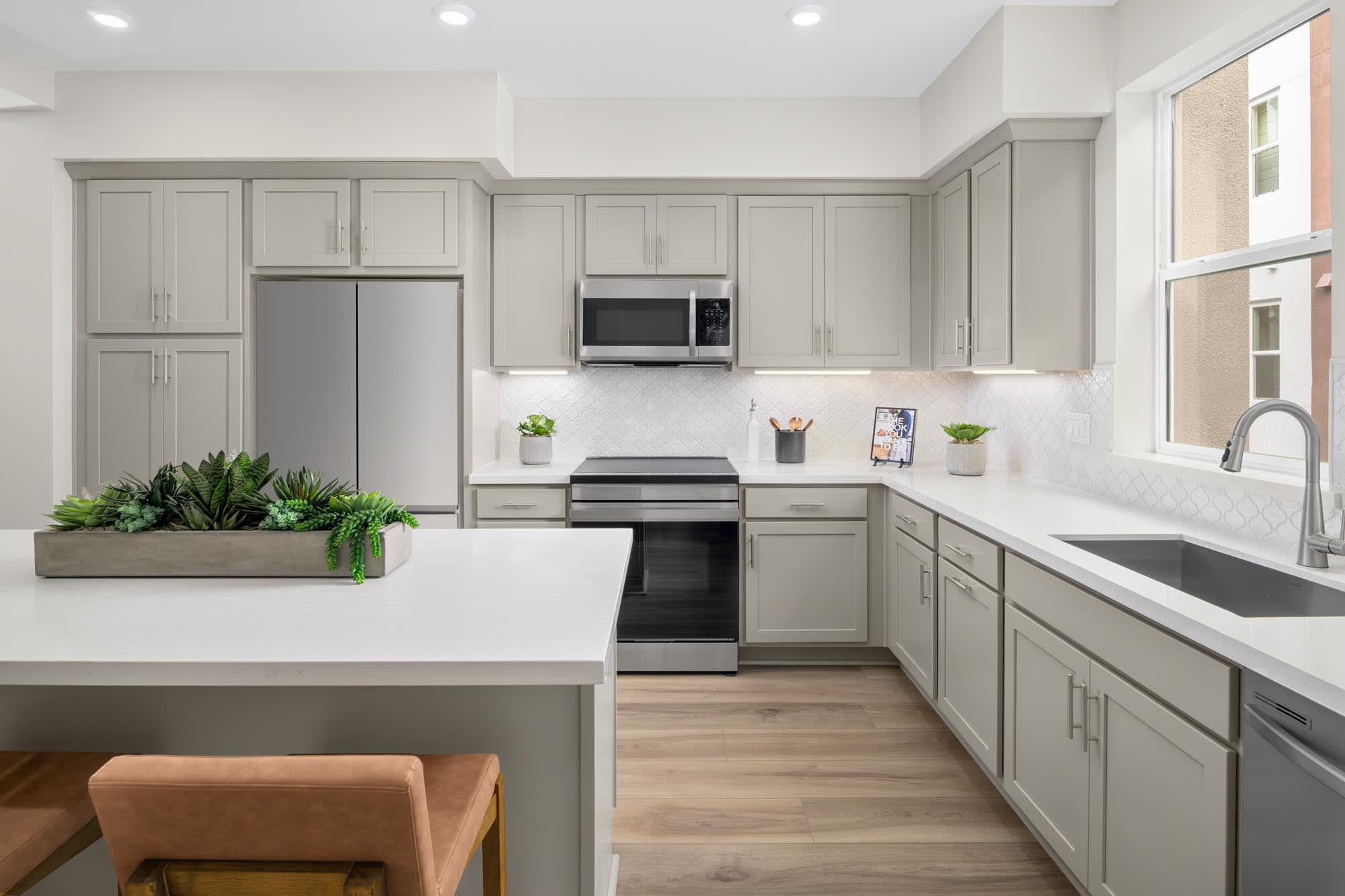 Kitchen | Plan 1 | Island View at Alameda Marina | New Homes in Alameda, CA | Landsea Homes