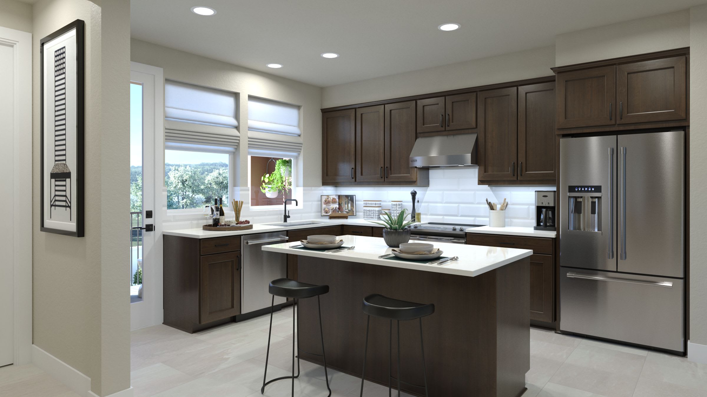 Kitchen | Plan 4 | Island View at Alameda Marina | New Homes in Alameda, CA | Landsea Homes