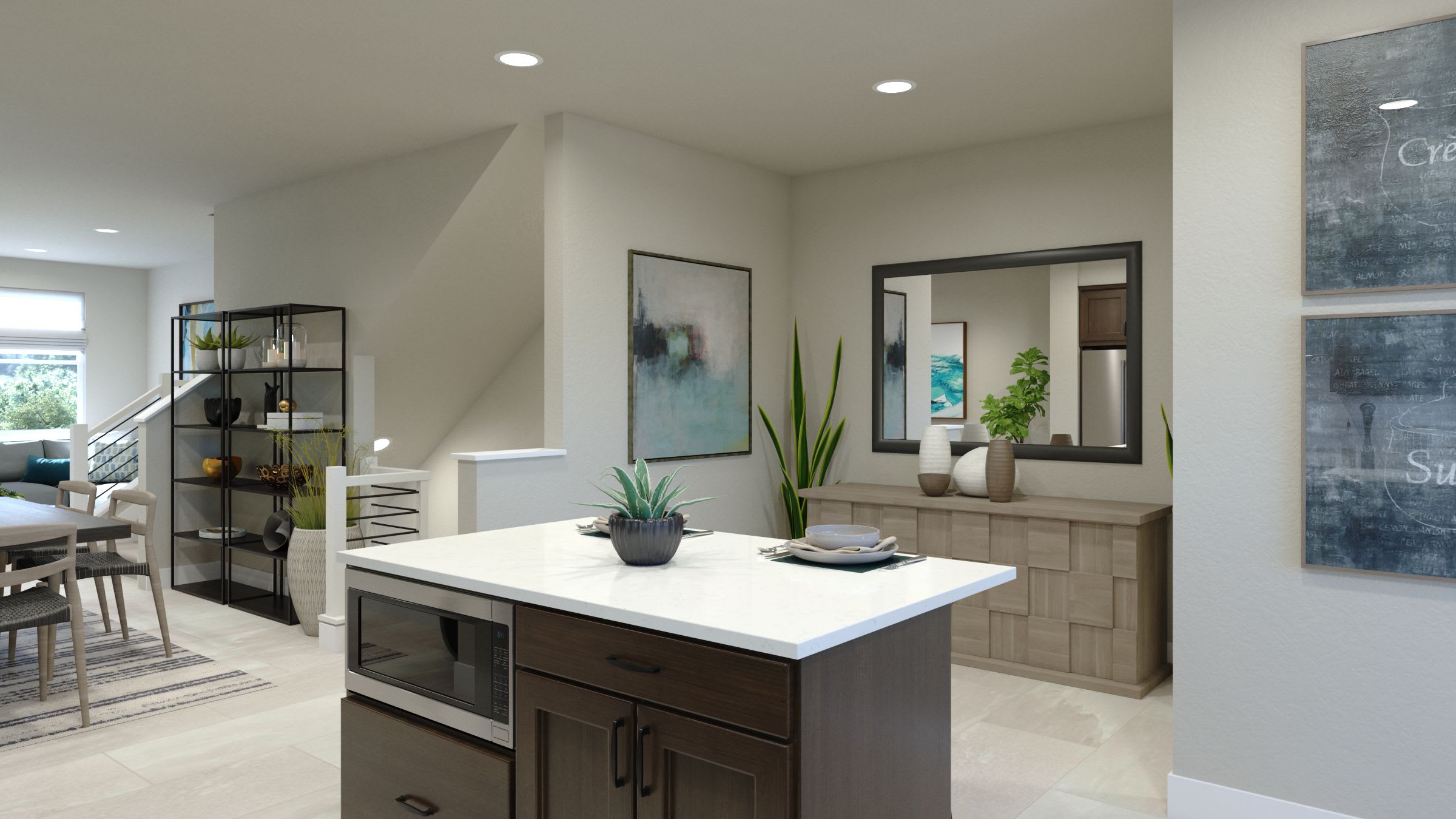 Kitchen | Plan 4 | Island View at Alameda Marina | New Homes in Alameda, CA | Landsea Homes
