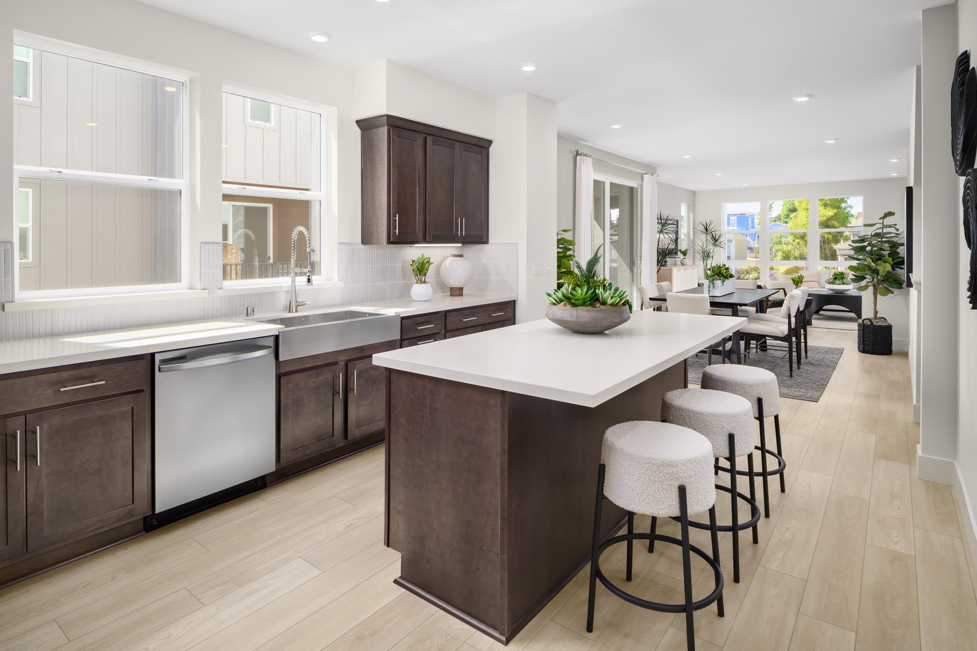 Kitchen | Plan 6 | Island View at Alameda Marina | New Homes in Alameda, CA | Landsea Homes