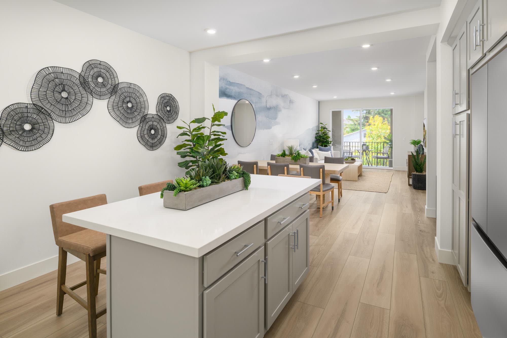 Kitchen to Great Room | Plan 1 | Island View at Alameda Marina | New Homes in Alameda, CA | Landsea Homes