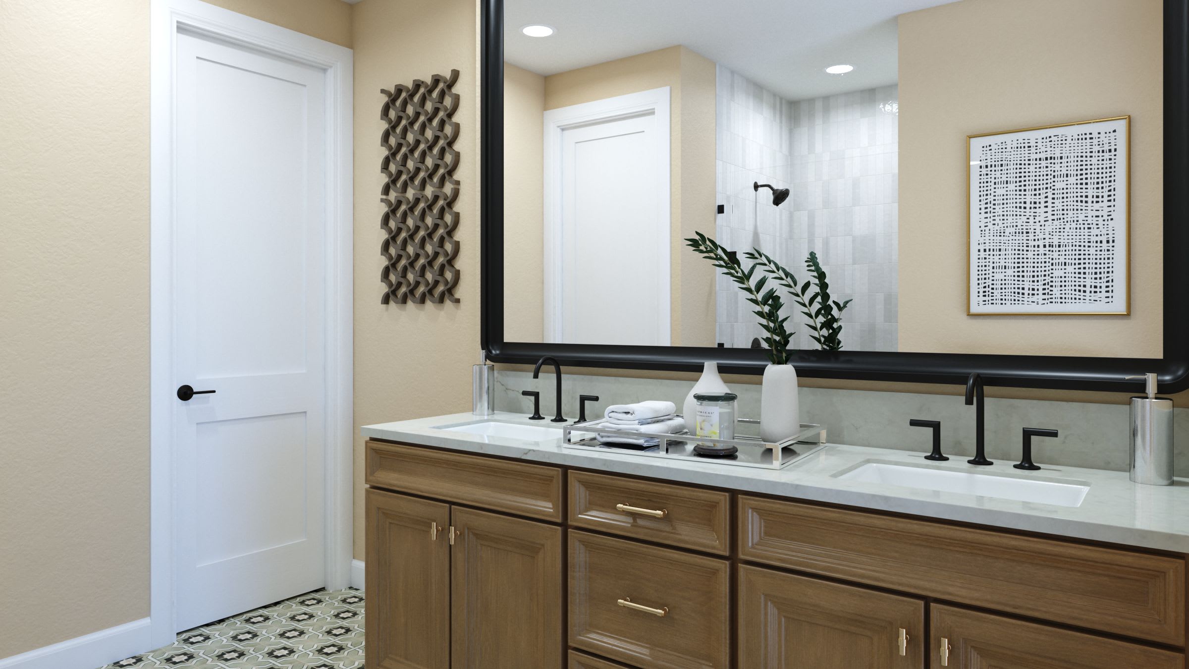 Primary Bath | Plan 2 | Island View at Alameda Marina | New Homes in Alameda, CA | Landsea Homes