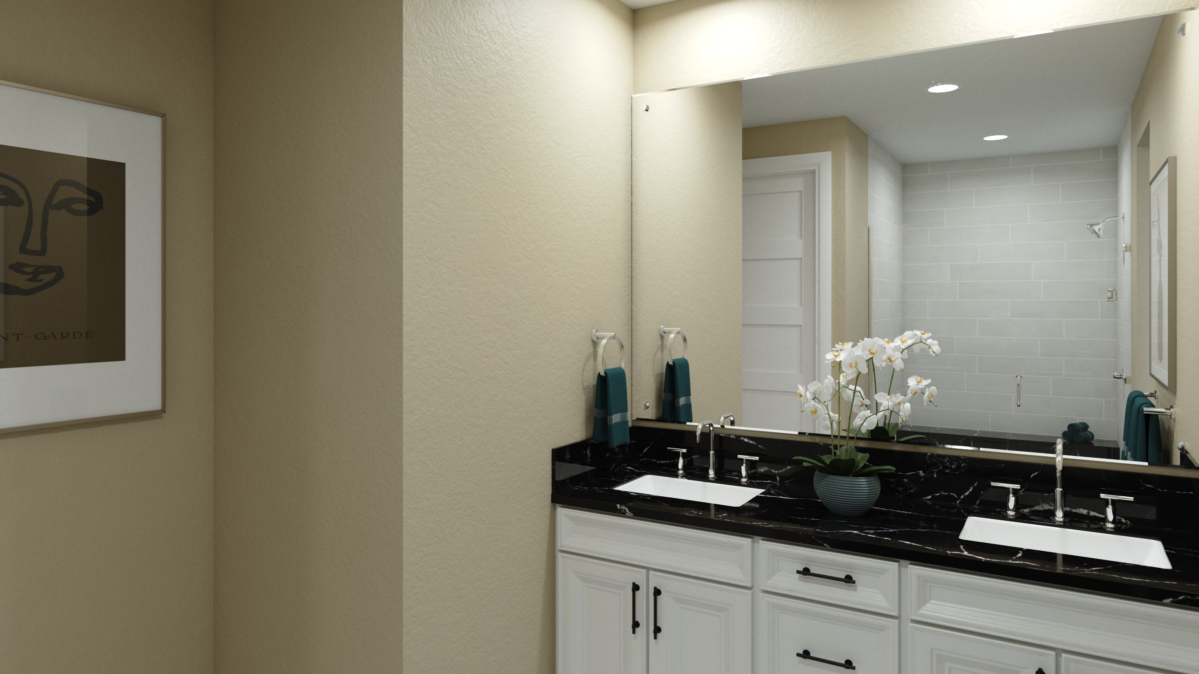 Primary Bath | Plan 7 | Island View at Alameda Marina | New Homes in Alameda, CA | Landsea Homes