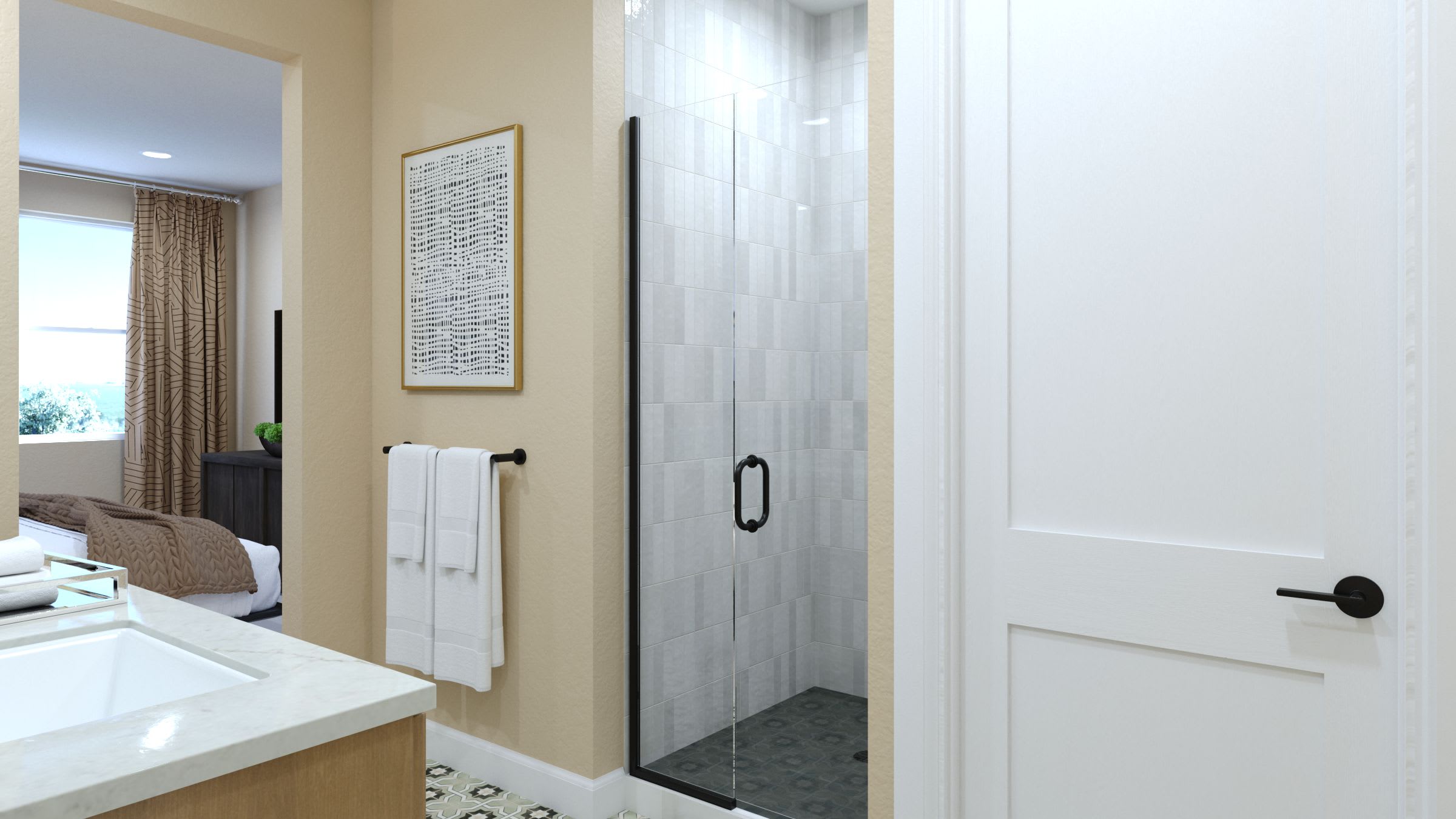 Primary Bath | Plan 2 | Island View at Alameda Marina | New Homes in Alameda, CA | Landsea Homes