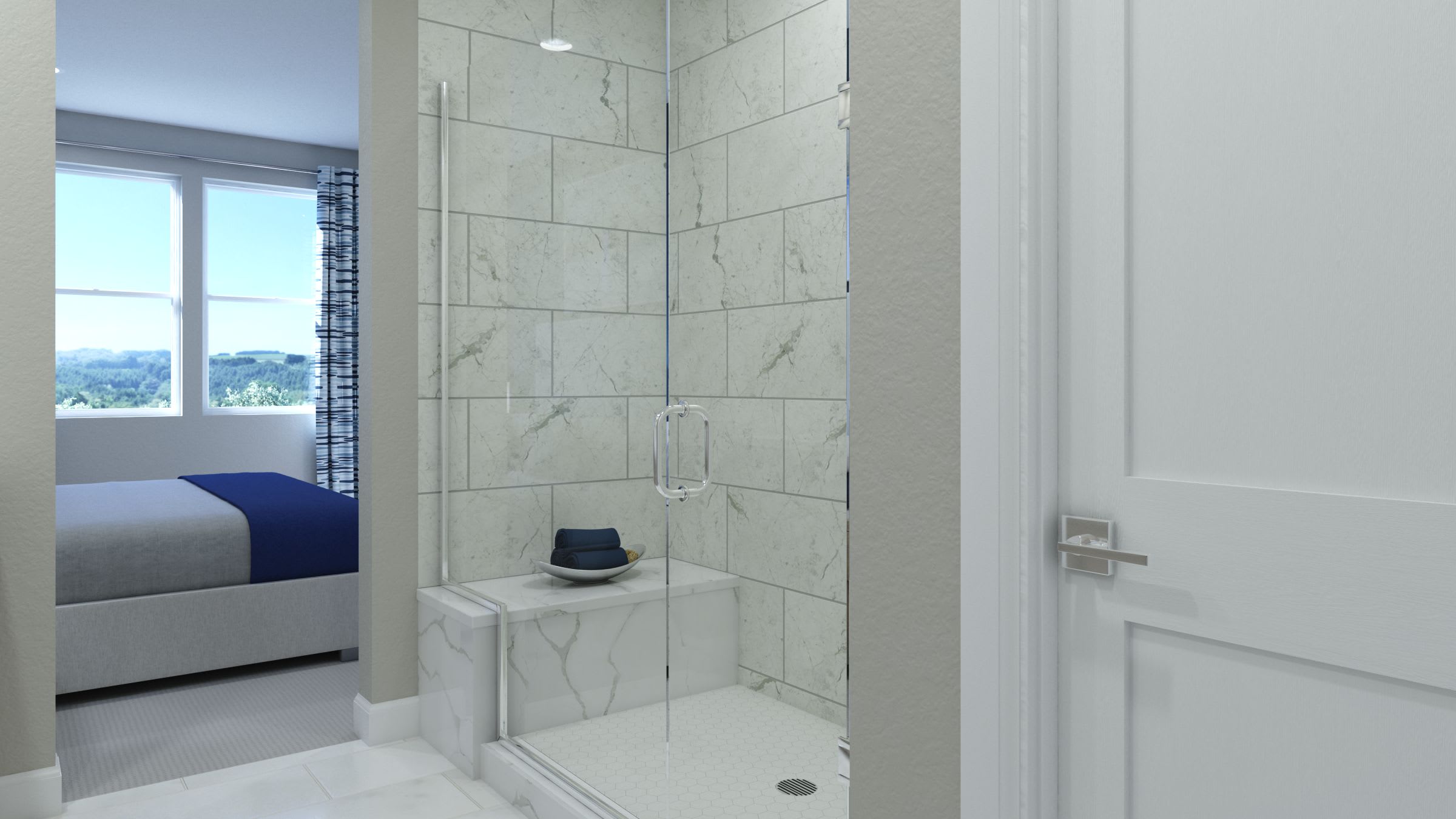 Primary Bath | Plan 3 | Island View at Alameda Marina | New Homes in Alameda, CA | Landsea Homes