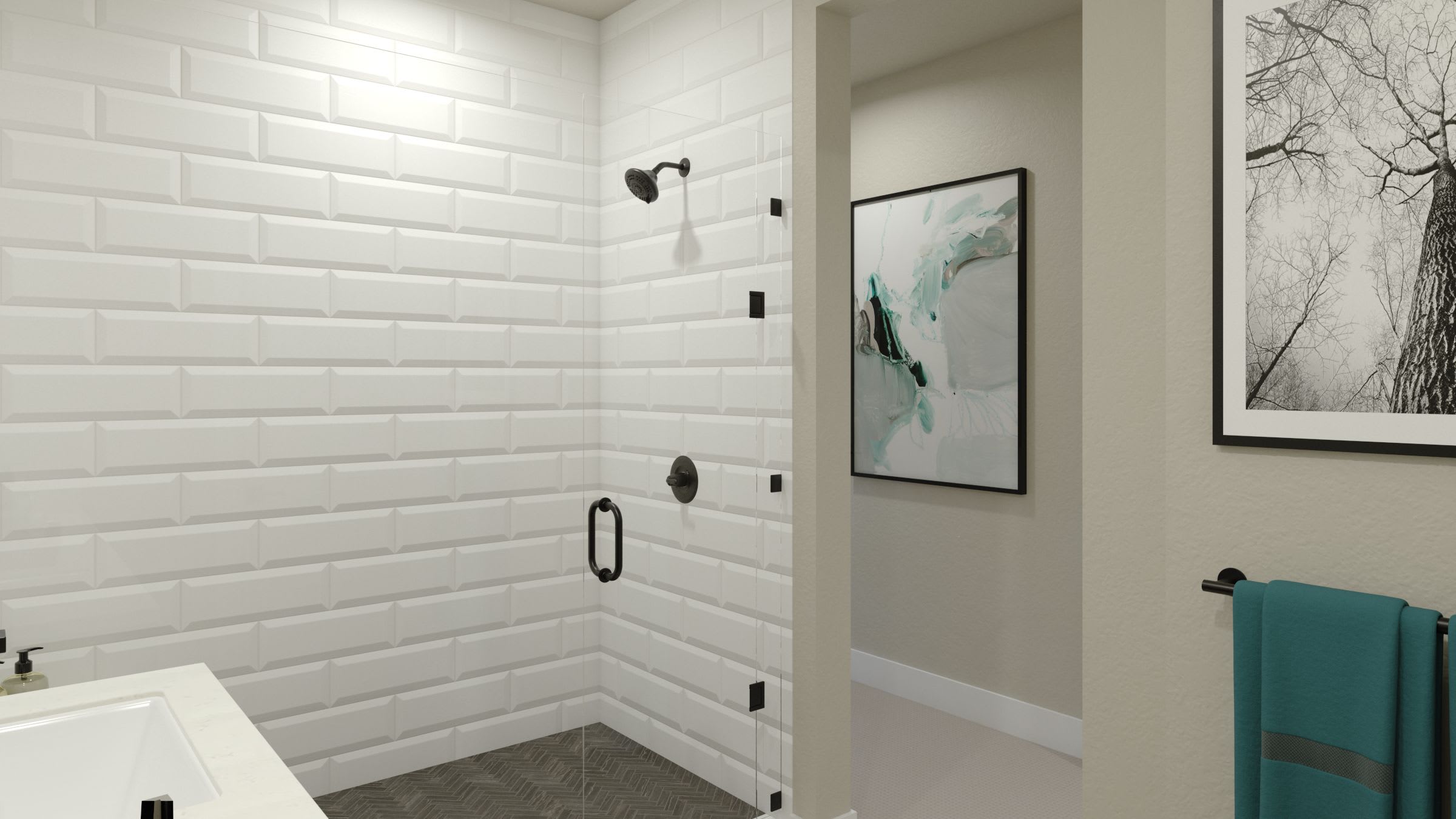 Primary Bath | Plan 4 | Island View at Alameda Marina | New Homes in Alameda, CA | Landsea Homes