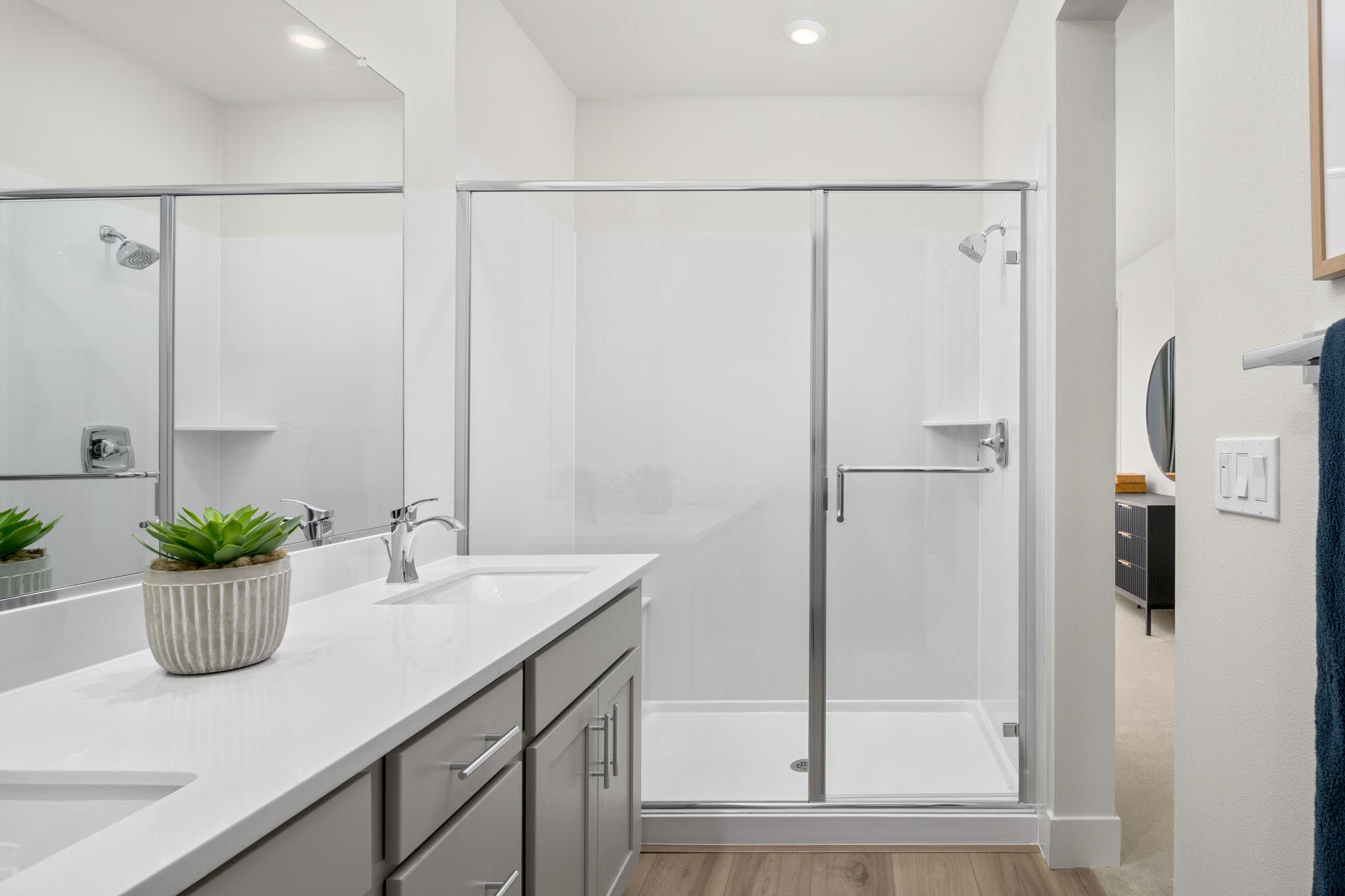 Primary Bathroom | Plan 1 | Island View at Alameda Marina | New Homes in Alameda, CA | Landsea Homes