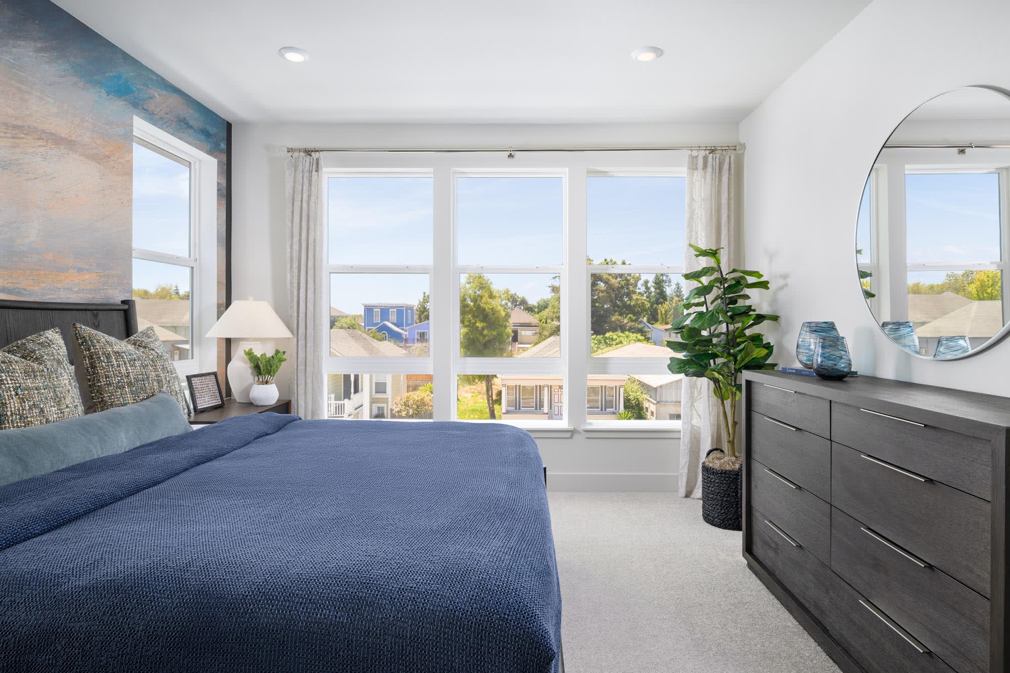 Primary Bedroom | Plan 6 | Island View at Alameda Marina | New Homes in Alameda, CA | Landsea Homes