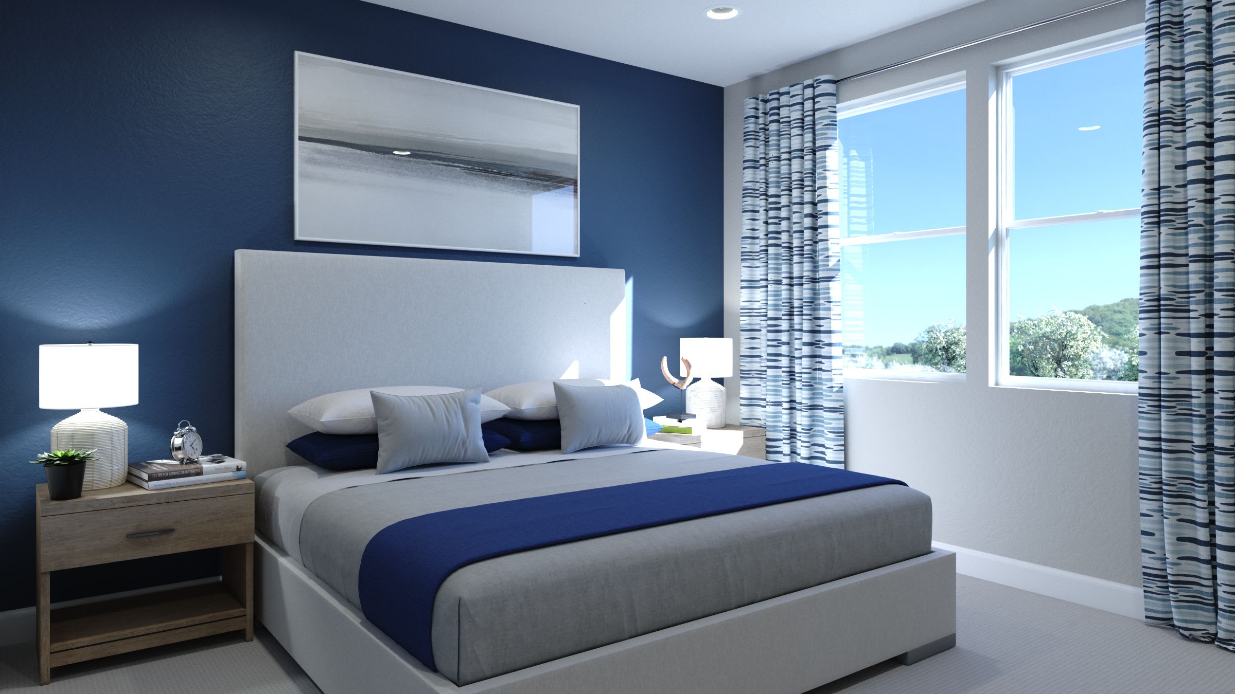 Primary Bedroom | Plan 3 | Island View at Alameda Marina | New Homes in Alameda, CA | Landsea Homes