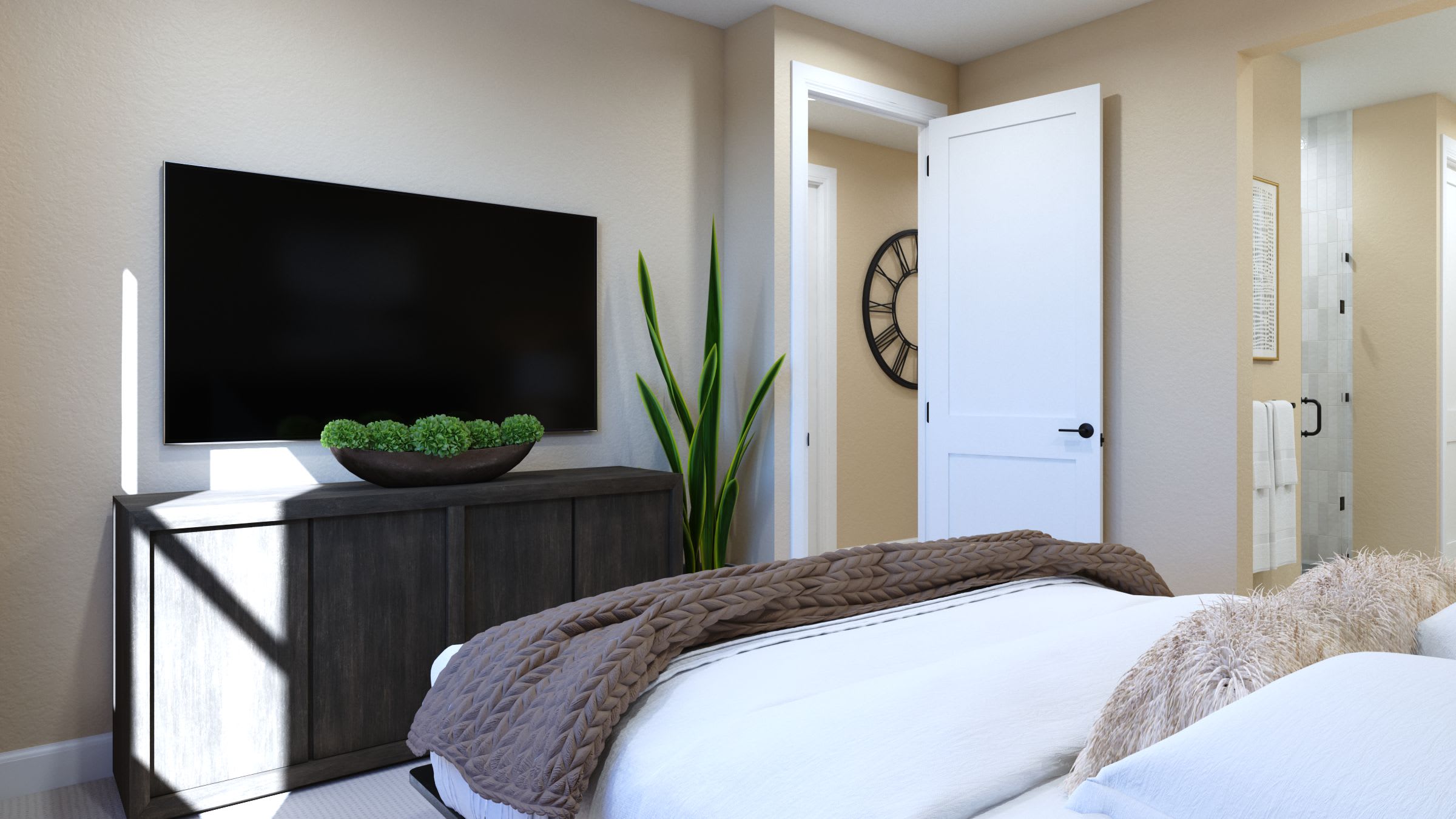 Primary Bedroom | Plan 2 | Island View at Alameda Marina | New Homes in Alameda, CA | Landsea Homes