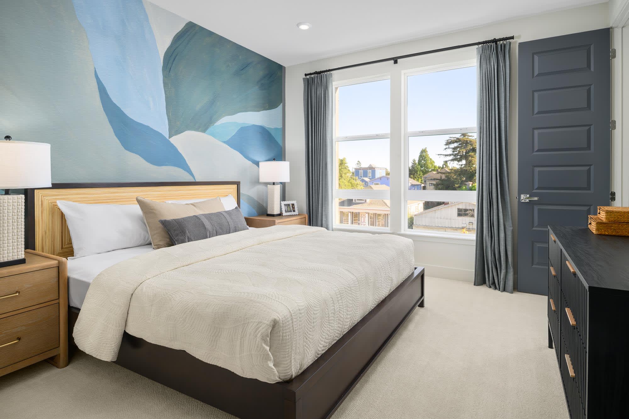 Primary Bedroom | Plan 1 | Island View at Alameda Marina | New Homes in Alameda, CA | Landsea Homes