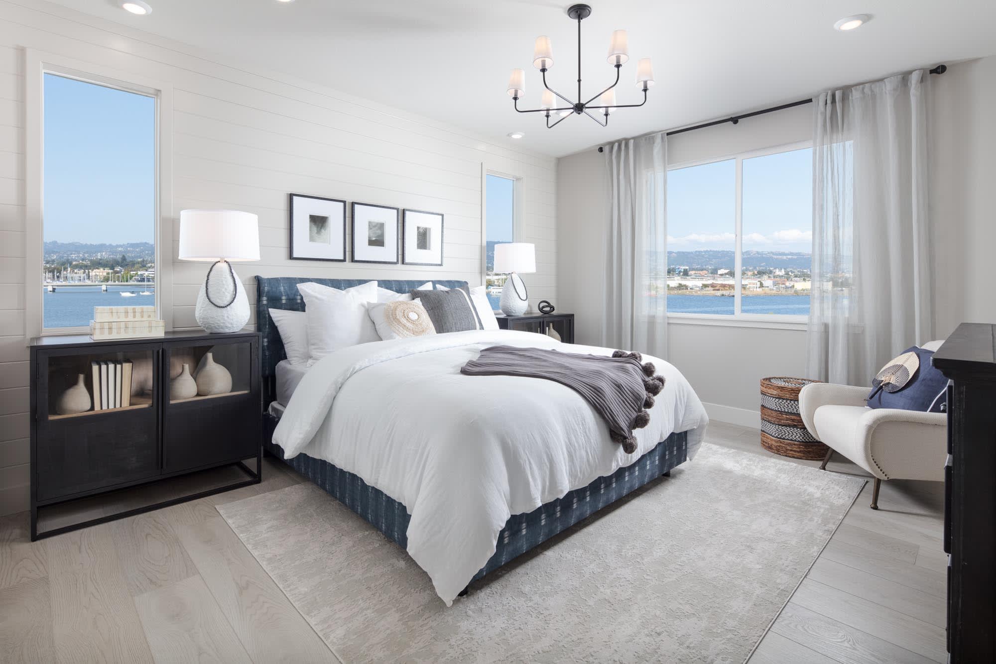 Primary Bedroom - Plan Three - Waterside at Alameda Marina - Townhomes in Alameda, CA - Landsea Homes