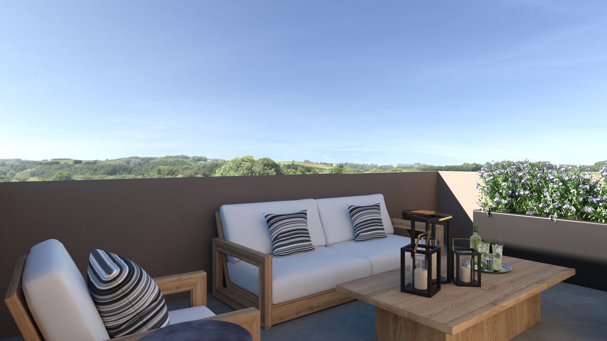 Rooftop Deck | Plan 2 | Island View at Alameda Marina | New Homes in Alameda, CA | Landsea Homes