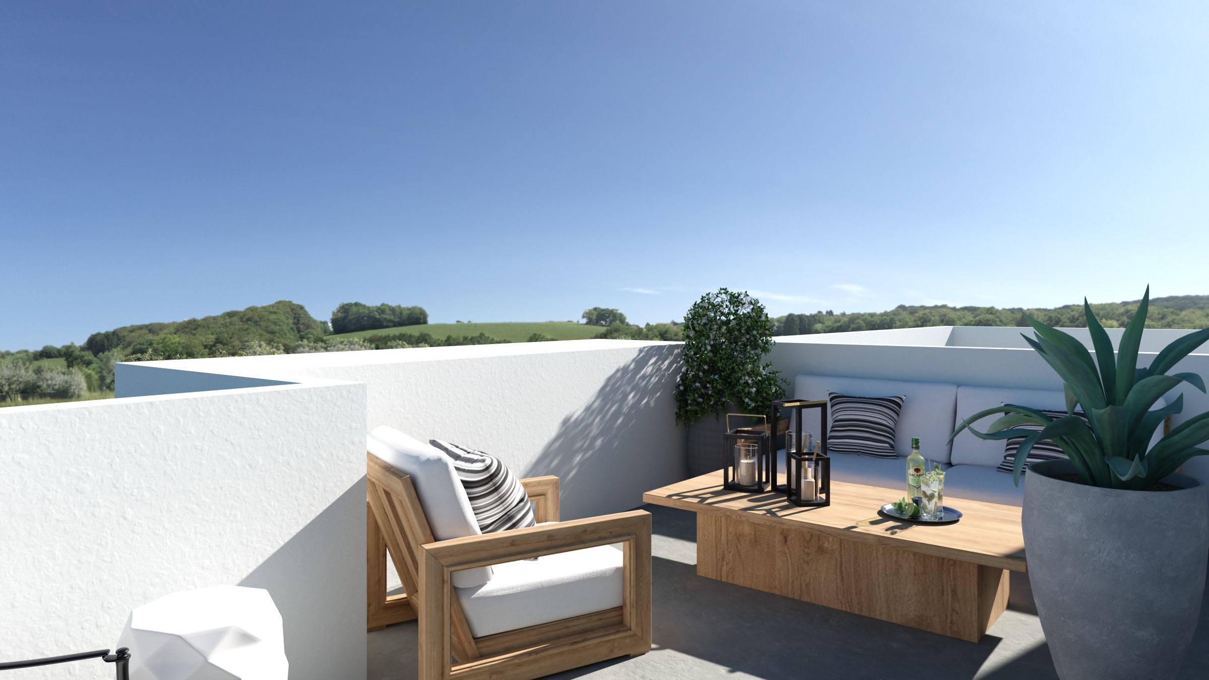 Rooftop Deck | Plan 7 | Island View at Alameda Marina | New Homes in Alameda, CA | Landsea Homes