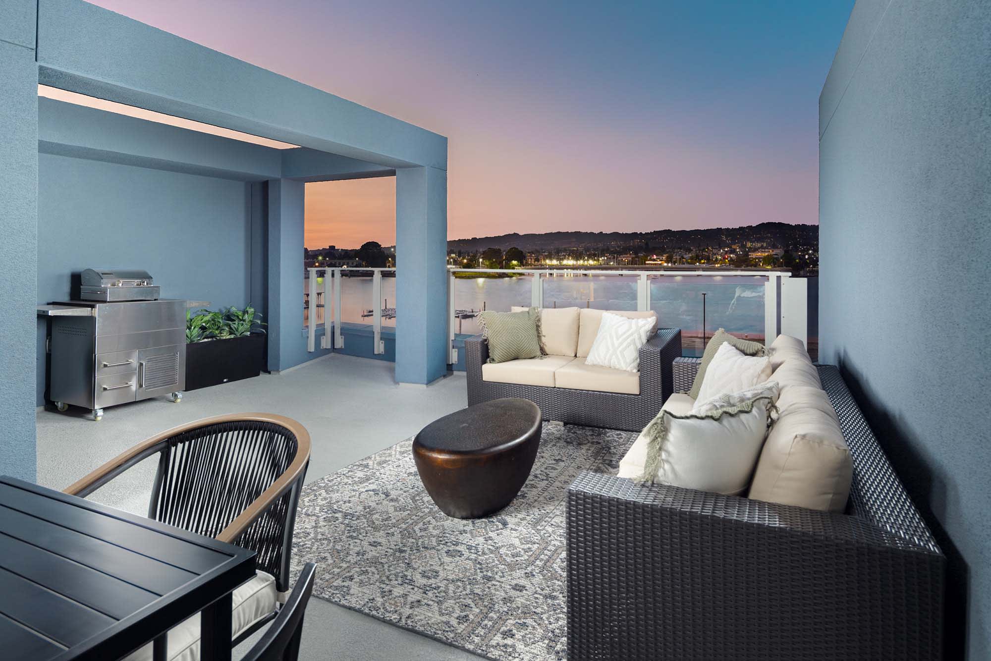 Rooftop Deck - Plan One - Waterside at Alameda Marina - Townhomes in Alameda, CA - Landsea Homes