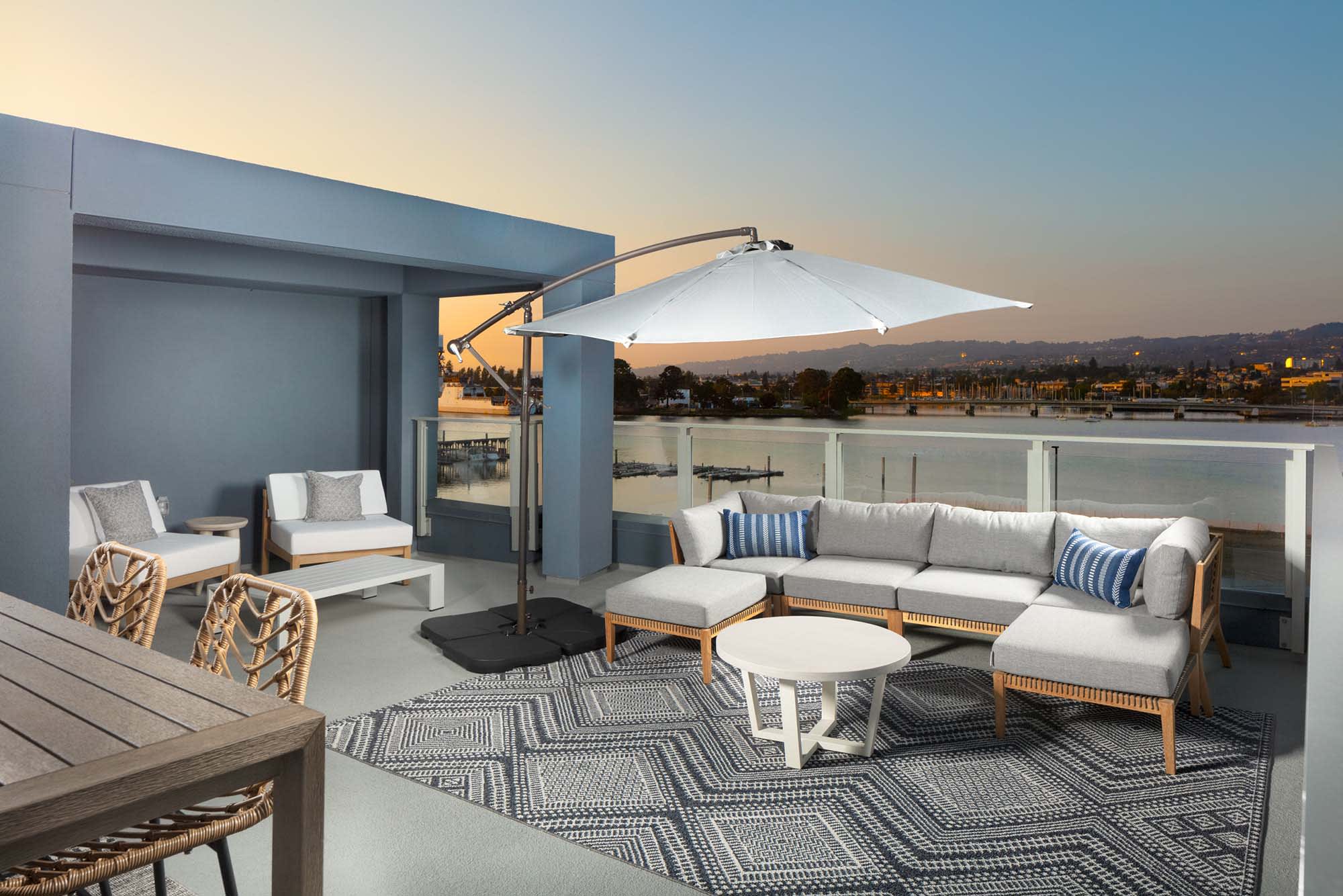 Rooftop Deck - Plan Three - Waterside at Alameda Marina - Townhomes in Alameda, CA - Landsea Homes