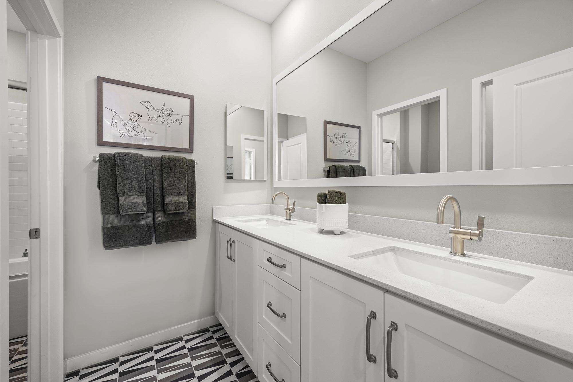 Bathroom Two | Plan Two R (100) | Goldenpeak at Narra Hills | New Homes in North Fontana, CA | Landsea Homes