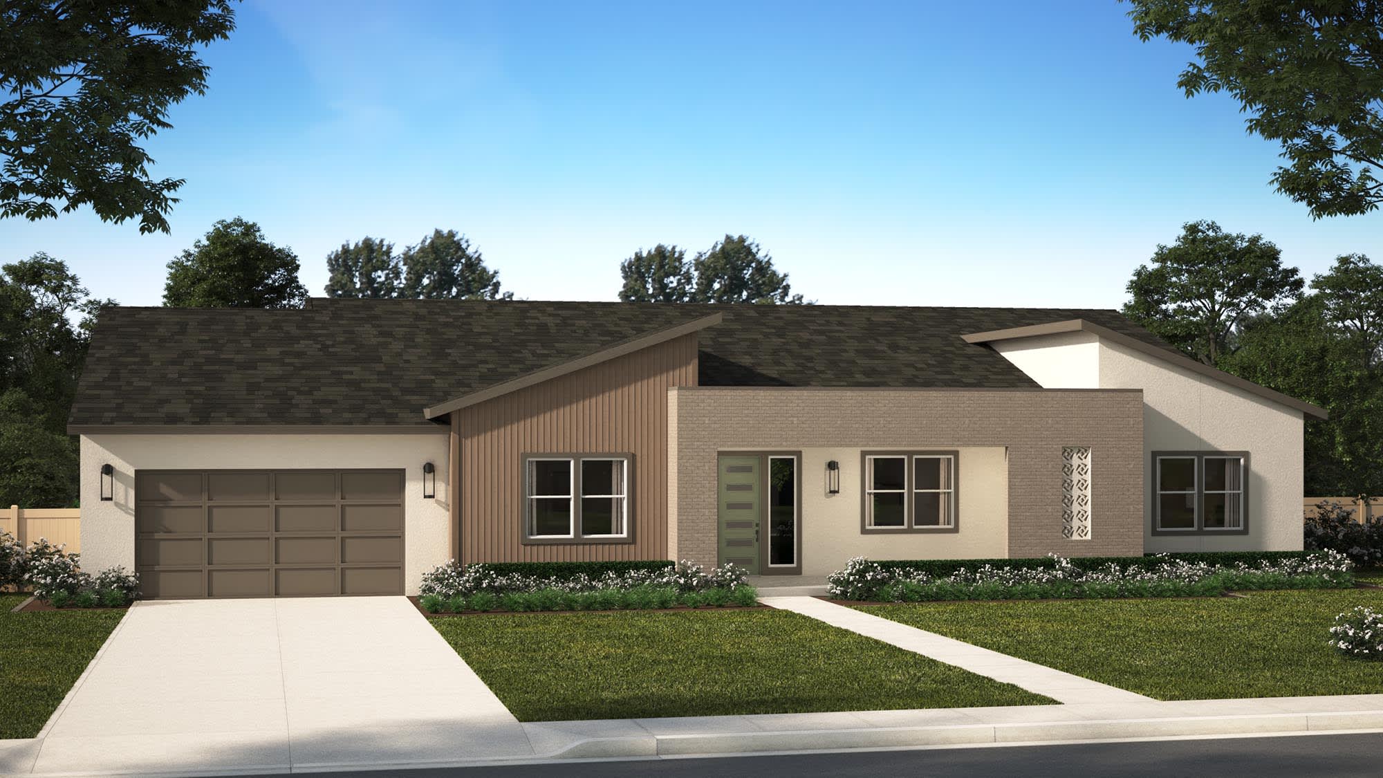 Elevation A | Plan One R (100) | Goldenpeak at Narra Hills | New Homes in North Fontana, CA | Landsea Homes