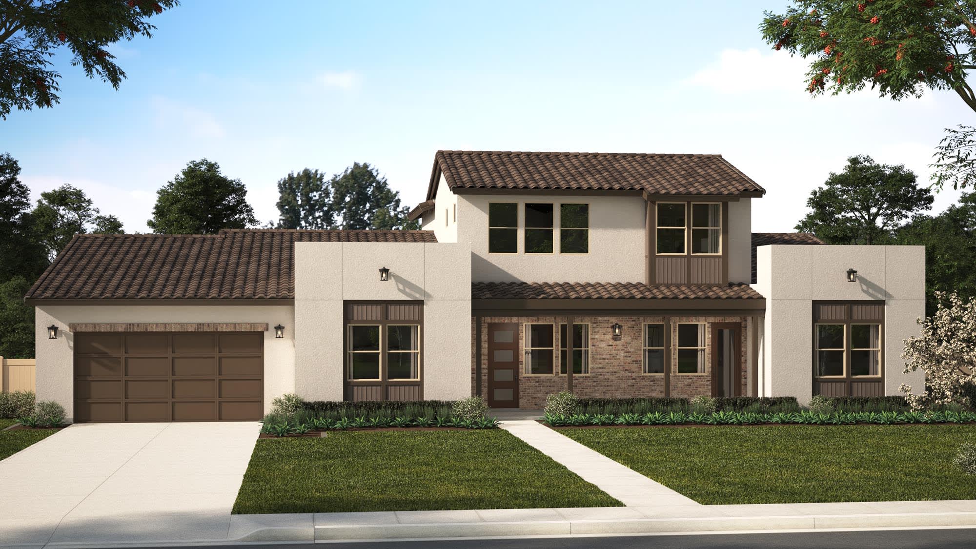 Elevation B | Plan One X (100) | Goldenpeak at Narra Hills | New Homes in North Fontana, CA | Landsea Homes