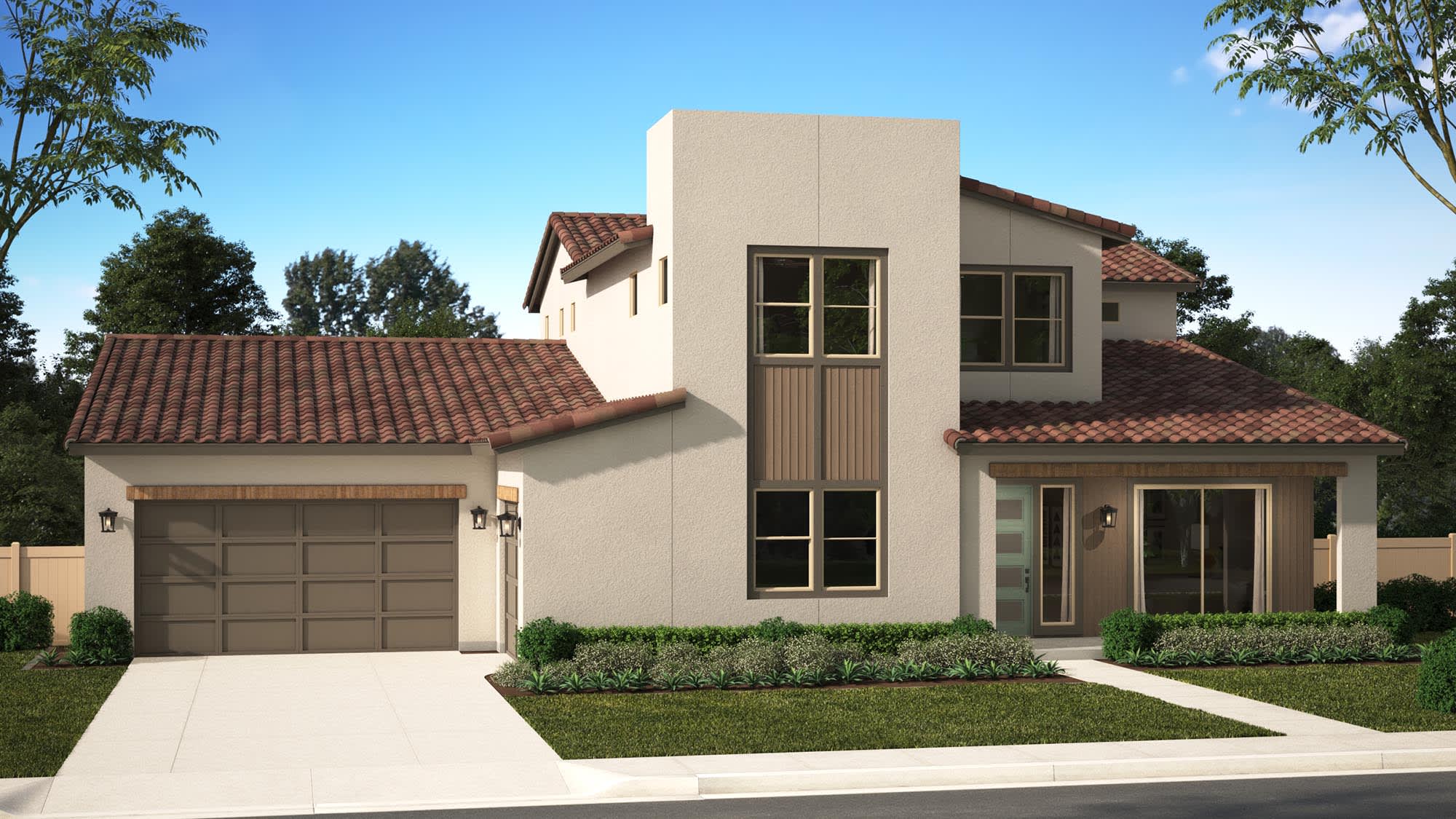 Elevation B | Plan Two (85) | Goldenpeak at Narra Hills | New Homes in North Fontana, CA | Landsea Homes