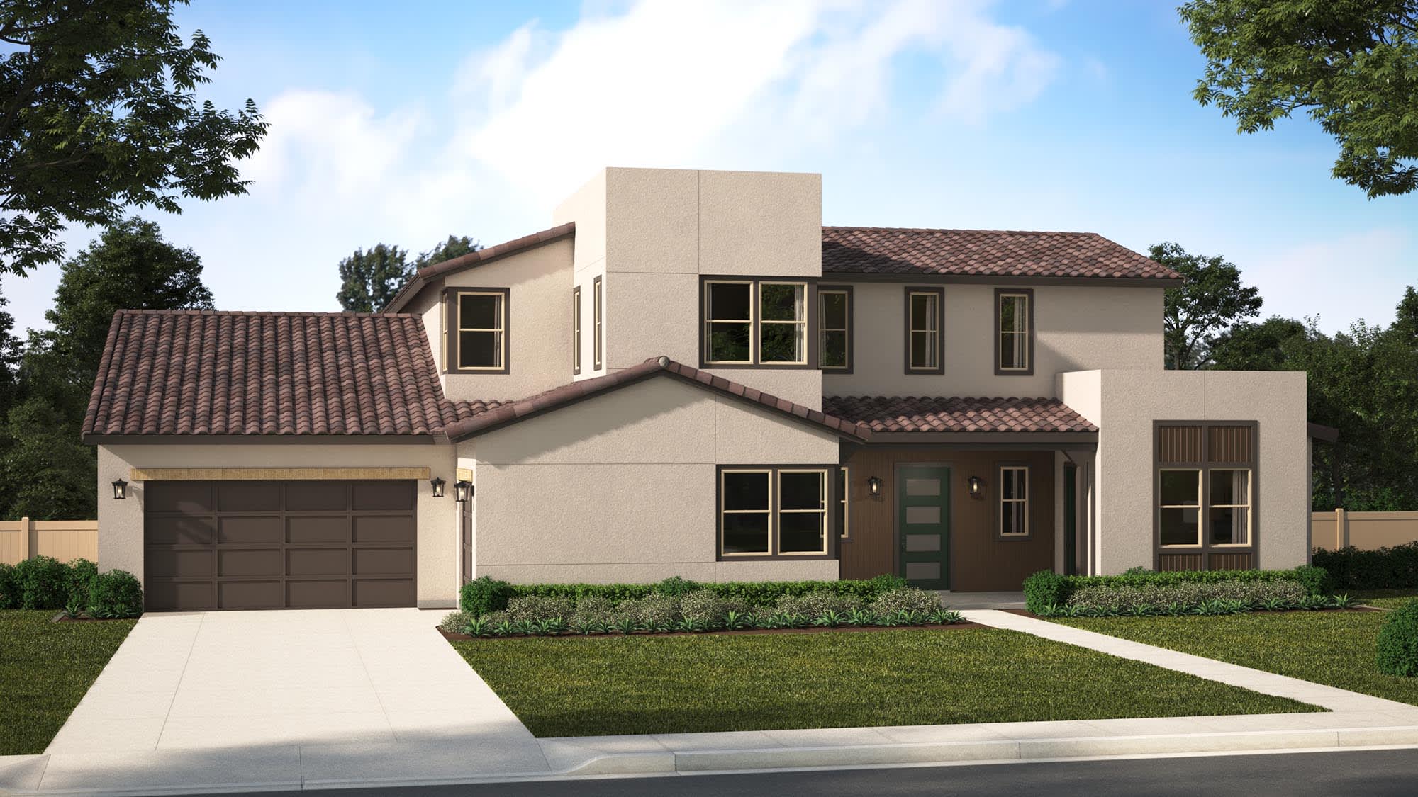 Elevation B | Plan Three (100) | Goldenpeak at Narra Hills | New Homes in North Fontana, CA | Landsea Homes