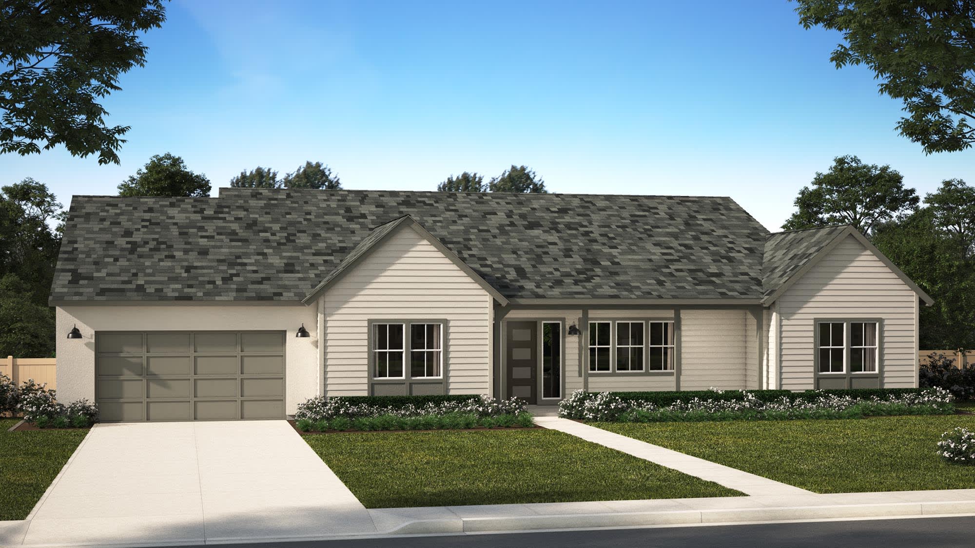 Elevation D | Plan One R (100) | Goldenpeak at Narra Hills | New Homes in North Fontana, CA | Landsea Homes
