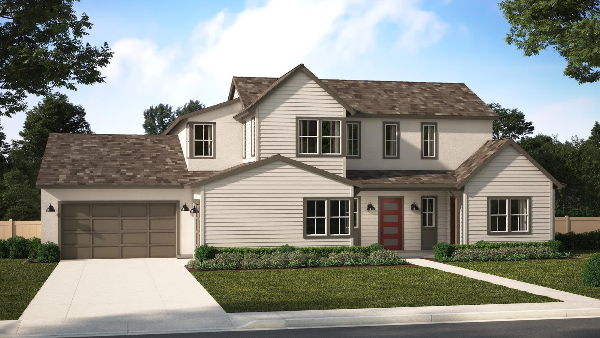 Elevation D | Plan Three (100) | Goldenpeak at Narra Hills | New Homes in North Fontana, CA | Landsea Homes