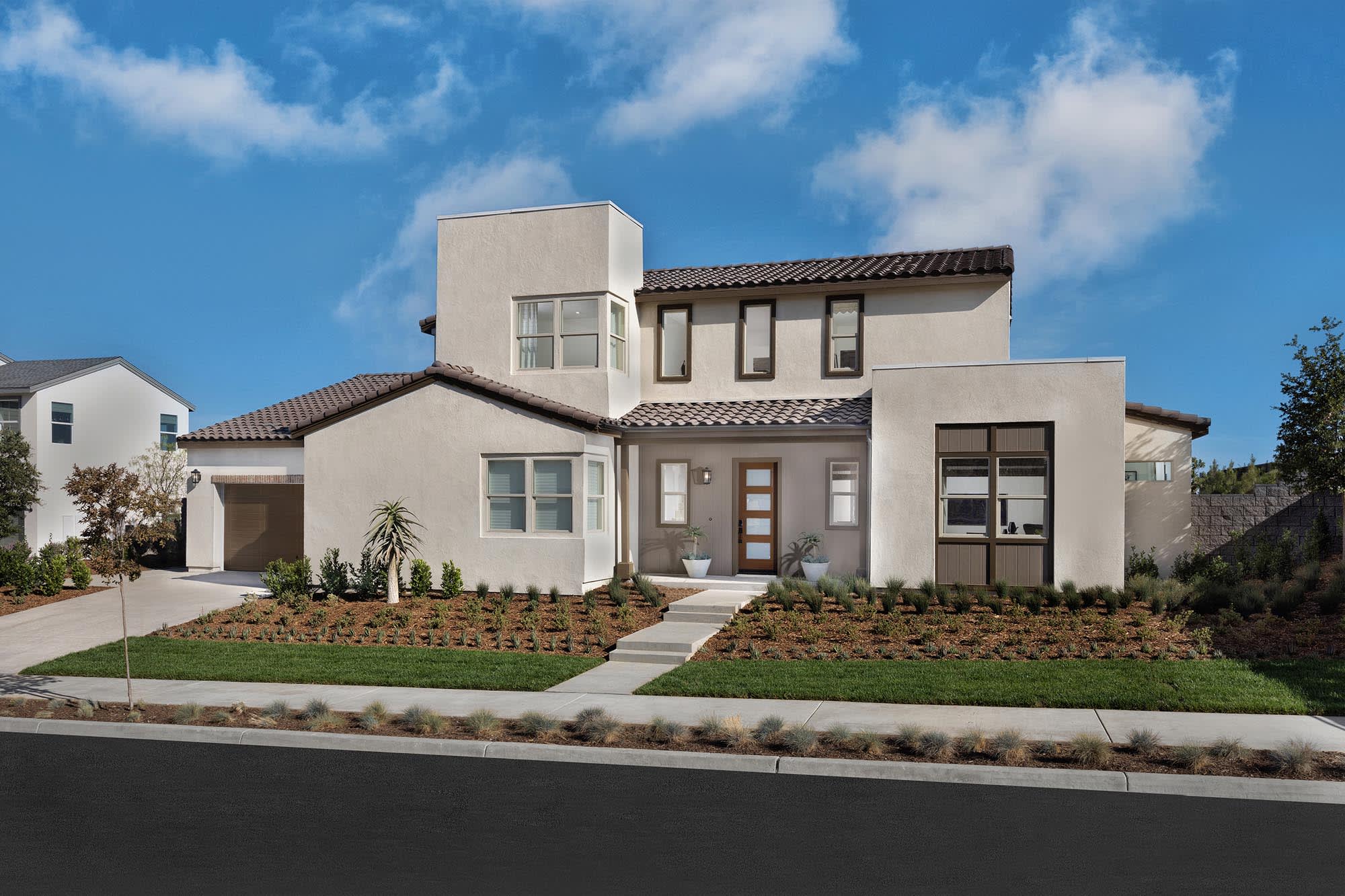 Front Exterior Day | Plan Three (100) | Goldenpeak at Narra Hills | New Homes in North Fontana, CA | Landsea Homes