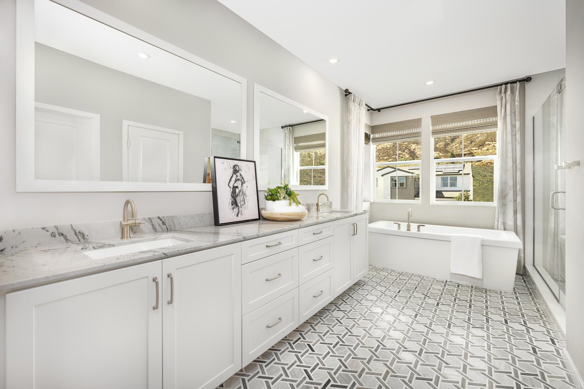 Primary Bathroom | Plan Two R (100) | Goldenpeak at Narra Hills | New Homes in North Fontana, CA | Landsea Homes