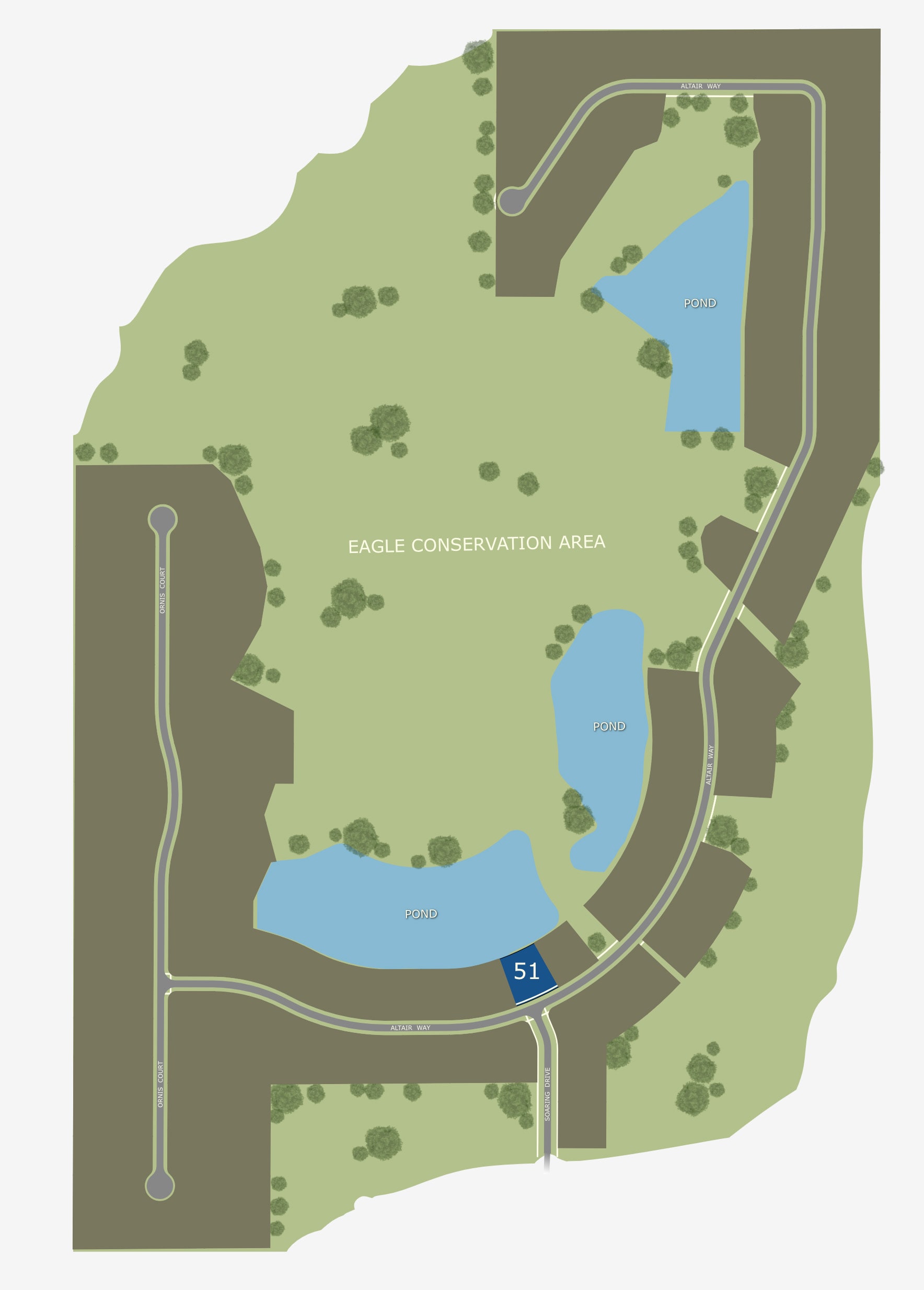 Community map of Eagle Crest in Grant-Valkaria, FL by Landsea Homes