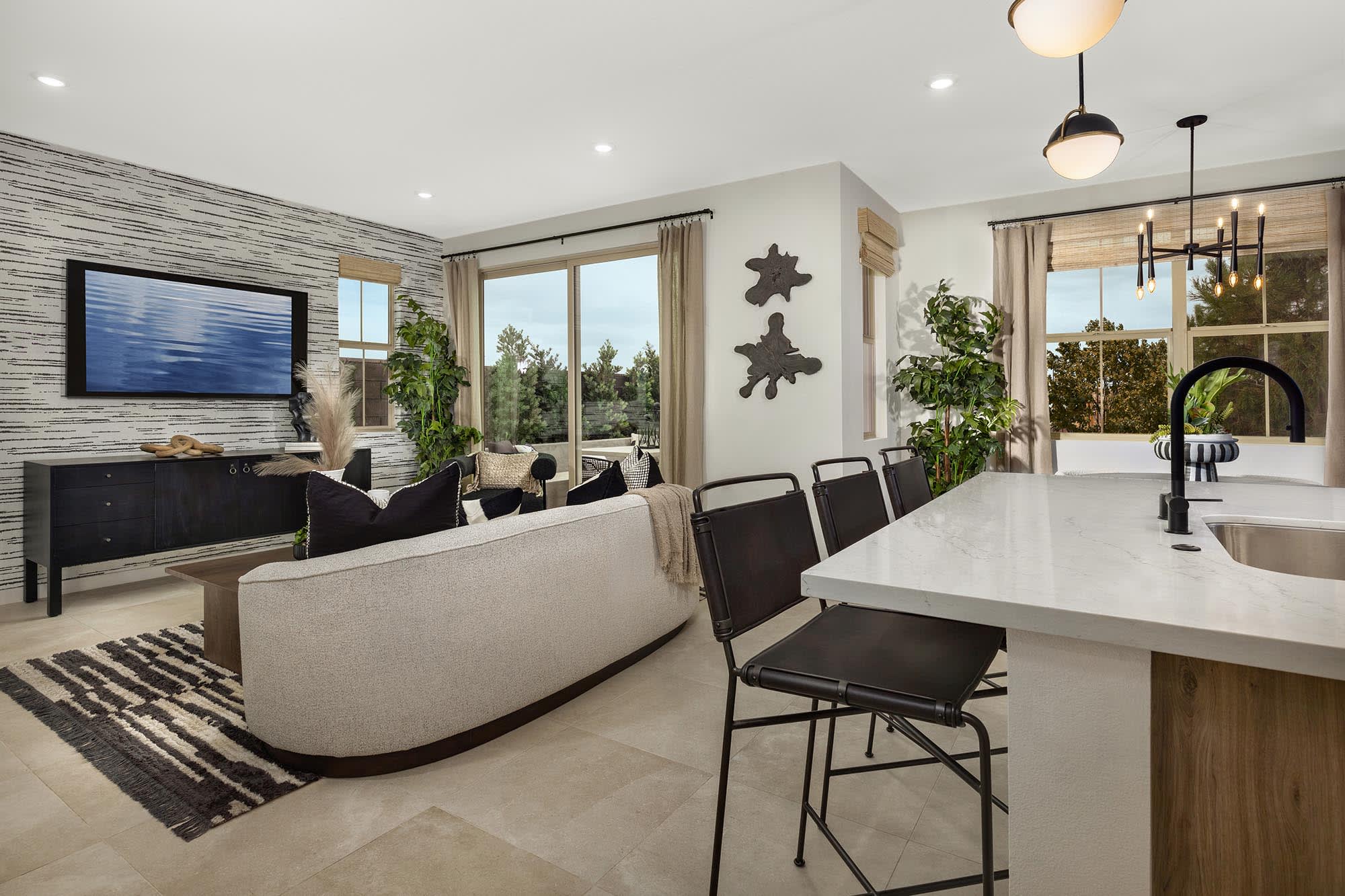 Great Room | Plan Three | Clementine | Narra Hills | New Paired Homes in North Fontana, CA | Landsea Homes