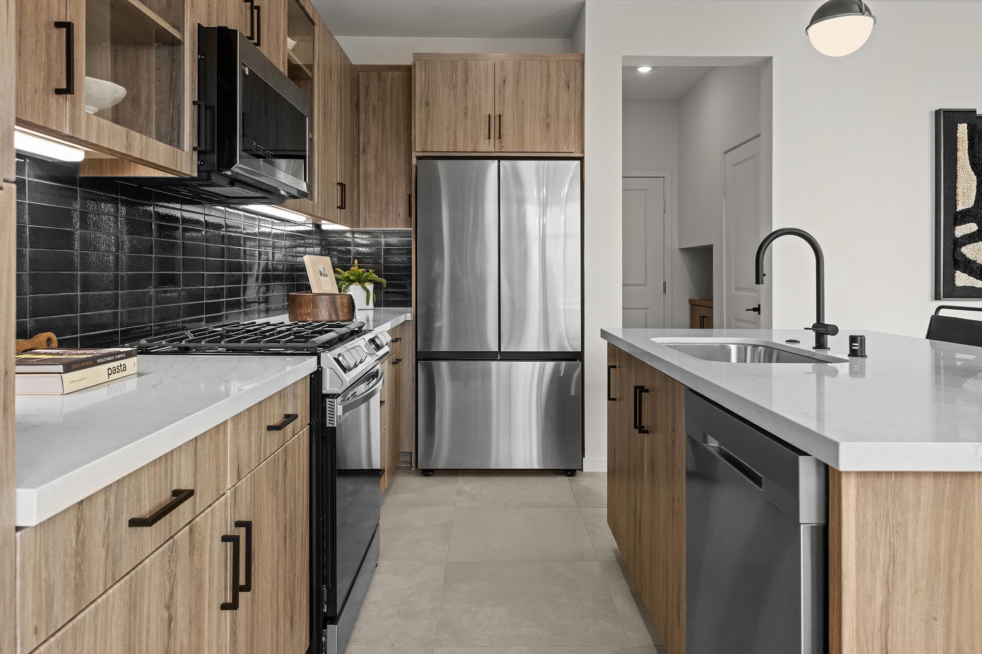 Kitchen | Plan Three | Clementine | Narra Hills | New Paired Homes in North Fontana, CA | Landsea Homes