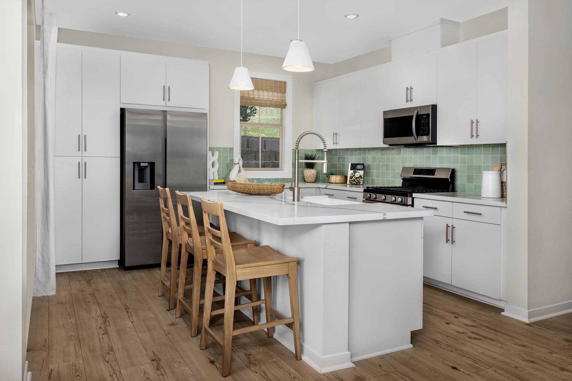 Kitchen | Plan Two | Clementine | Narra Hills | New Paired Homes in North Fontana, CA | Landsea Homes