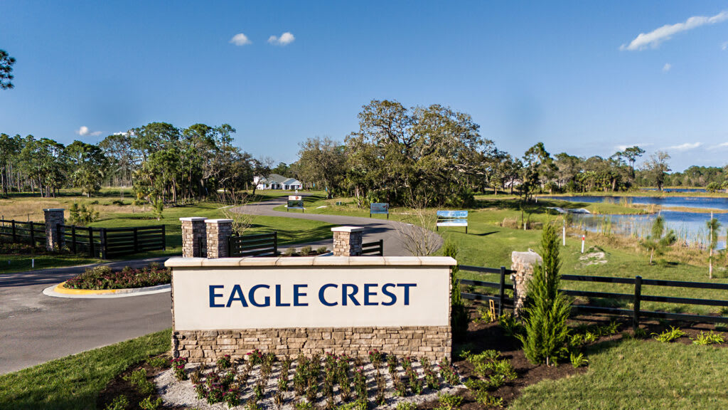 Gated Entry | Eagle Crest | New Homes in Grant Valkaria, FL | Landsea Homes