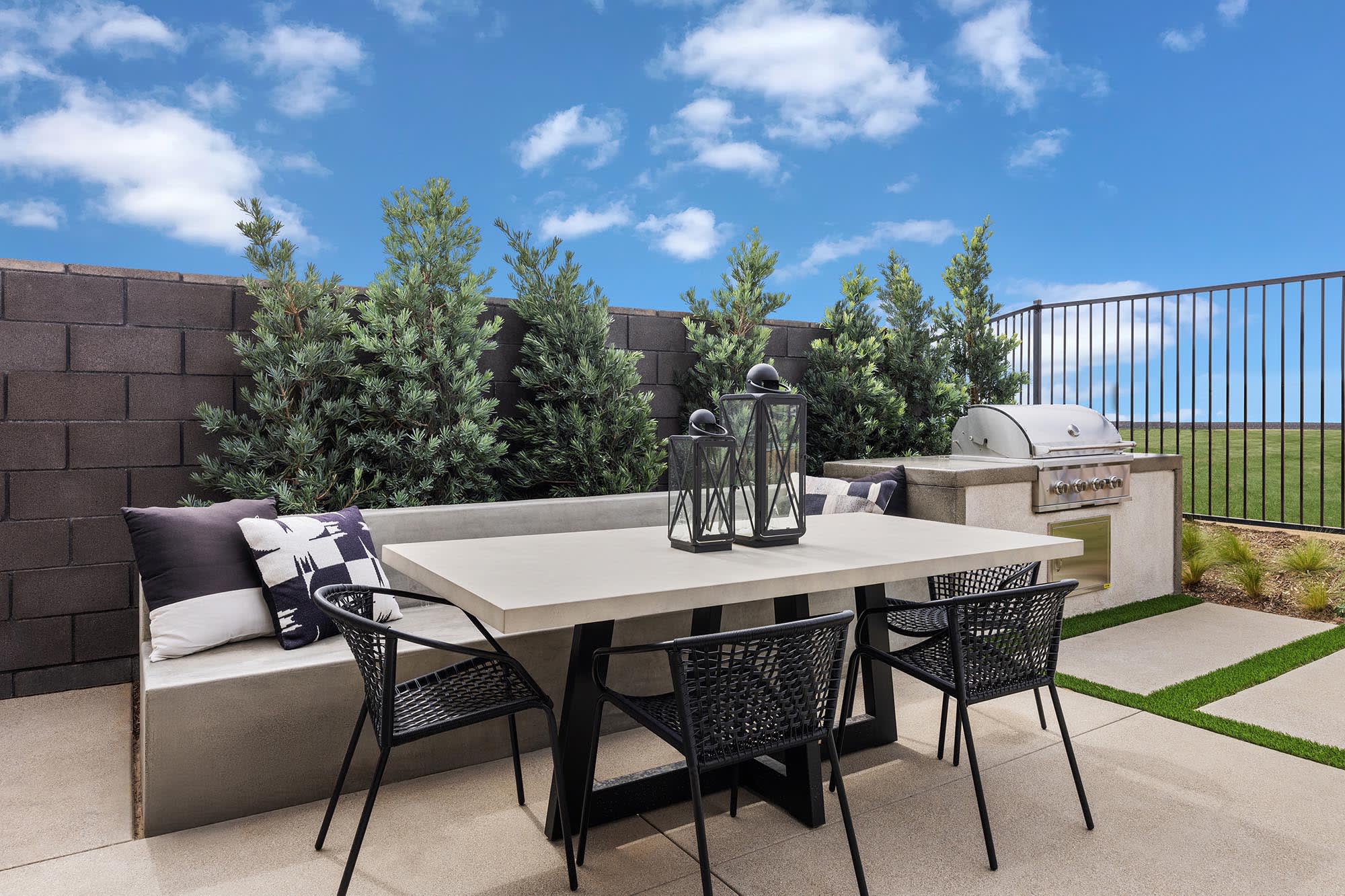 Patio Detail | Plan Three | Clementine | Narra Hills | New Paired Homes in North Fontana, CA | Landsea Homes