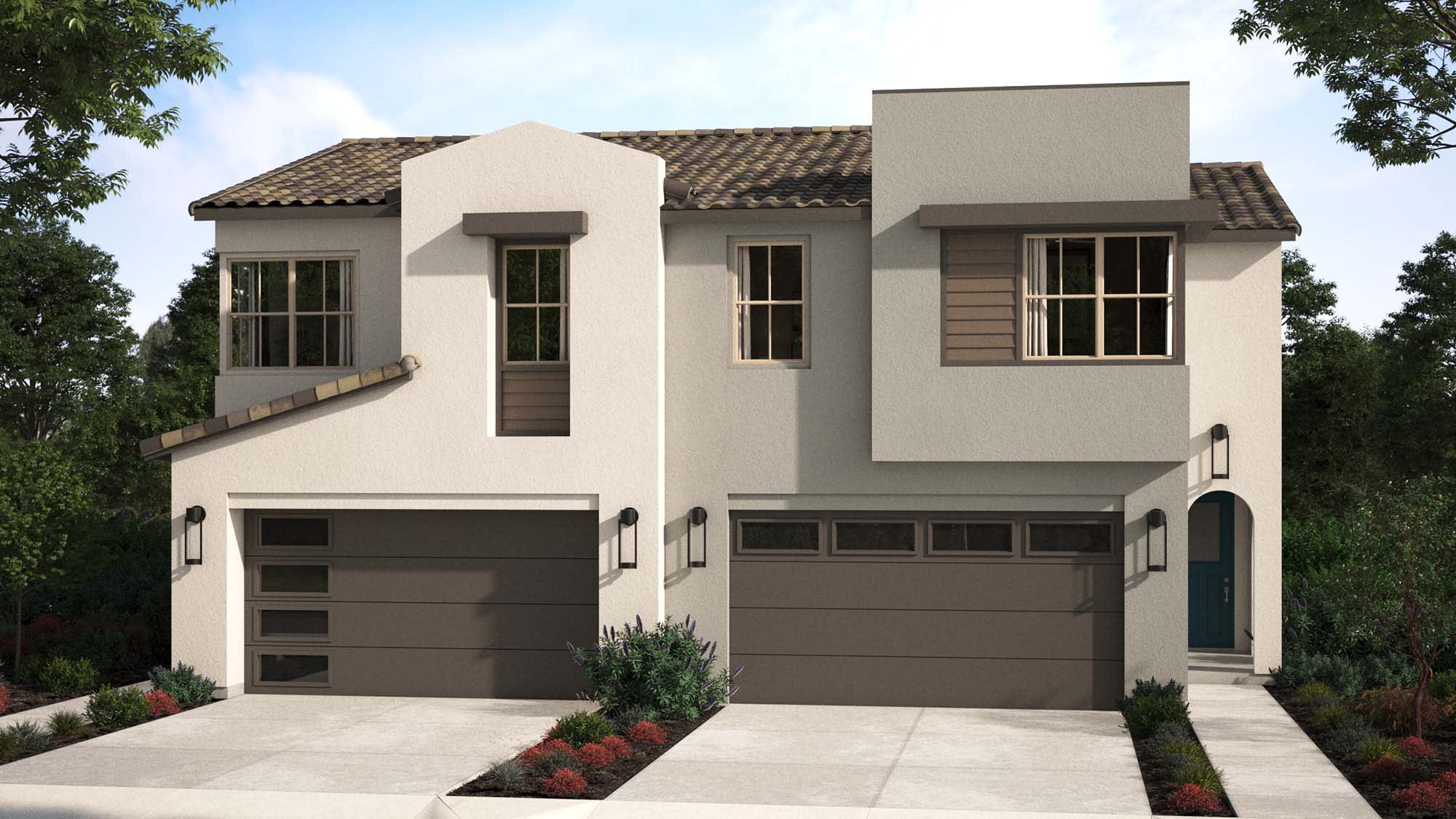 Exterior | Plan Two & Plan Three | Clementine at Narra Hills | New Homes in North Fontana, CA | Landsea Homes