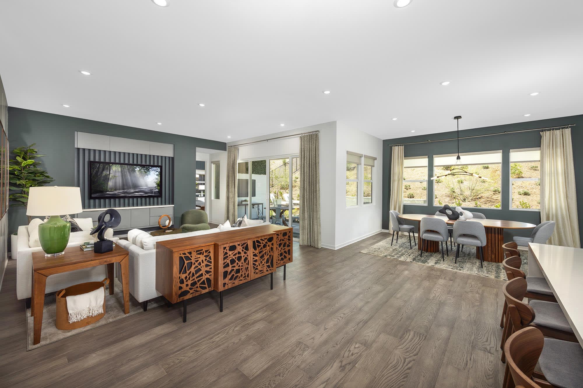 Great Room from Kitchen | Plan 1X (75) | Skyeland at Narra Hills | Single-Family Homes in North Fontana, CA | Landsea Homes