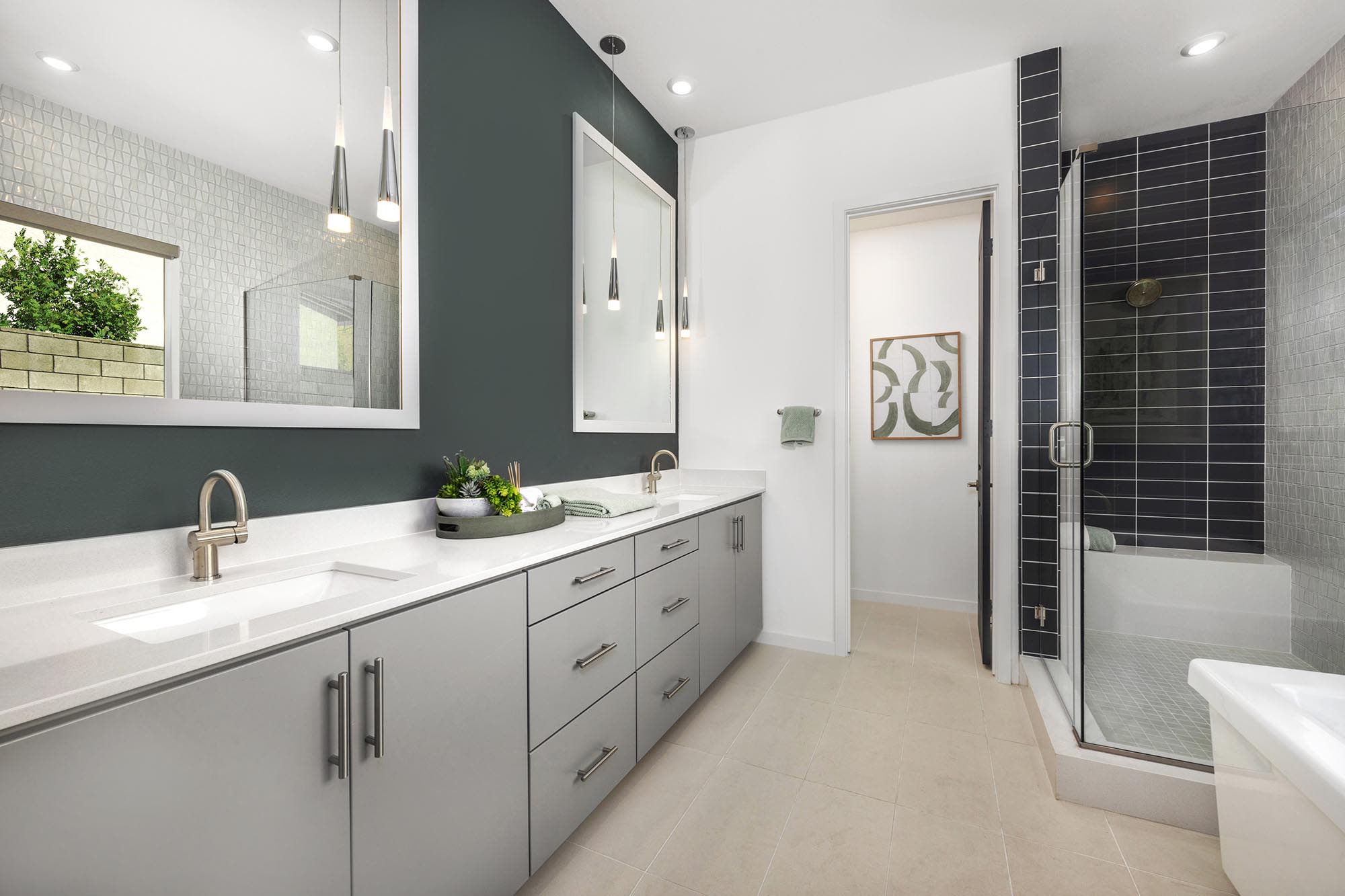 Primary Bathroom | Plan 1X (75) | Skyeland at Narra Hills | Single-Family Homes in North Fontana, CA | Landsea Homes