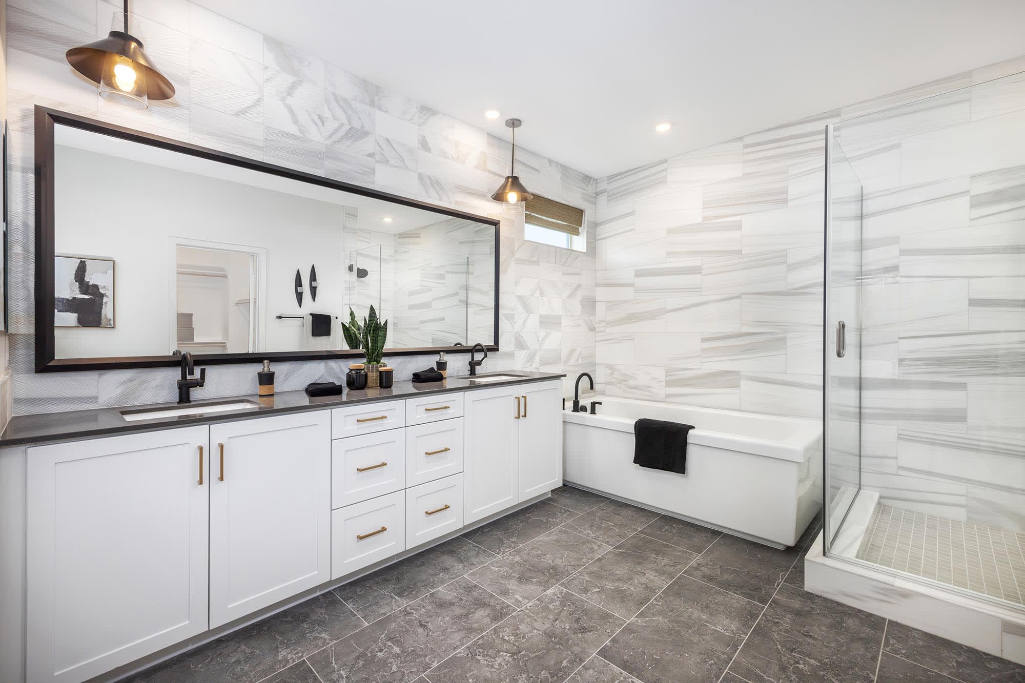 Primary Bathroom | Plan 3 (75) | Skyeland at Narra Hills | Single-Family Homes in North Fontana, CA | Landsea Homes